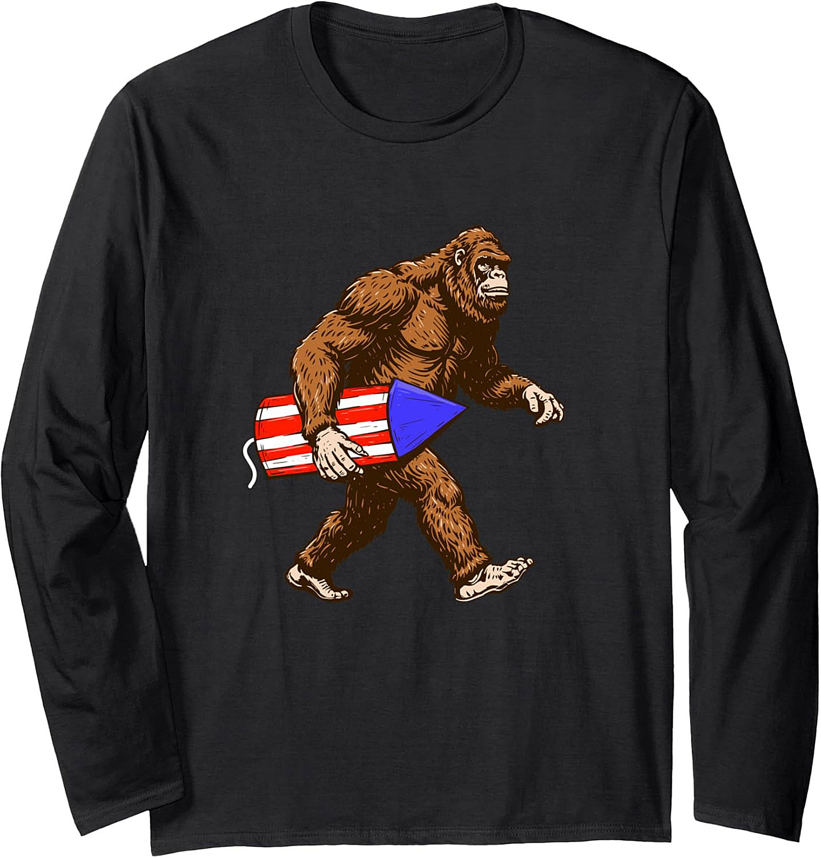 Patriotic Bigfoot Crewneck Sweatshirt | Cozy Pullover