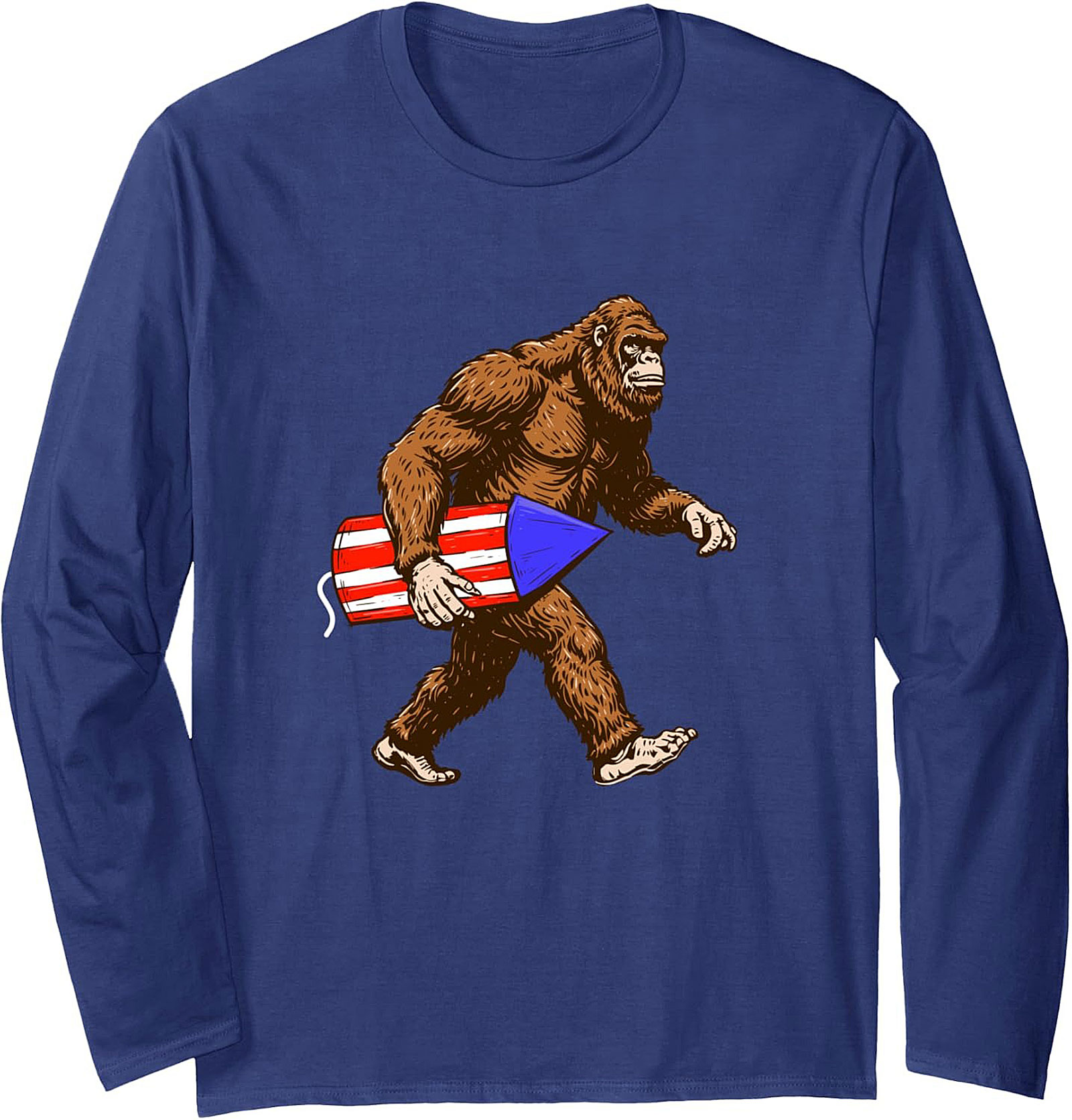 Patriotic Bigfoot Crewneck Sweatshirt | Cozy Pullover