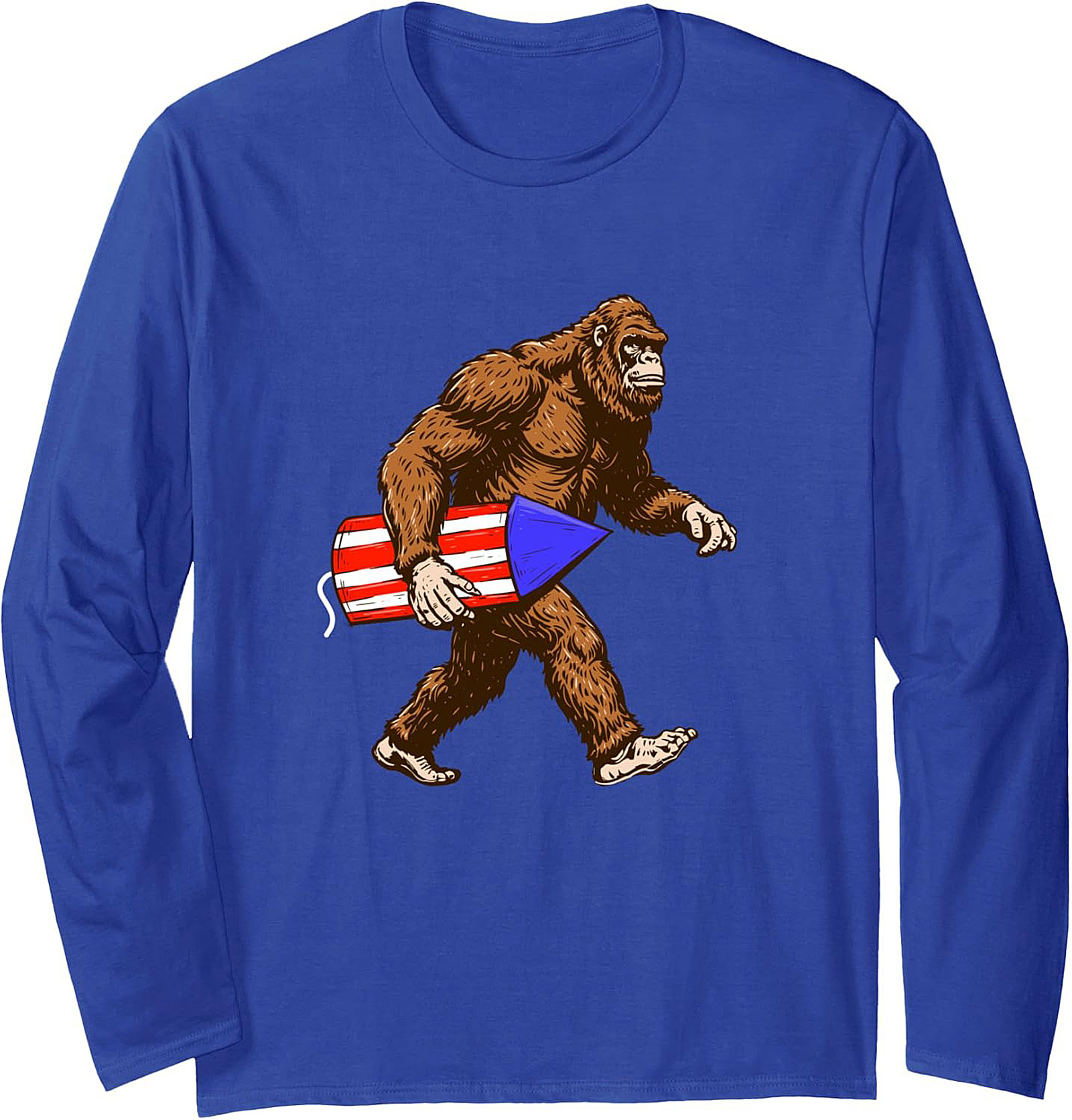 Patriotic Bigfoot Crewneck Sweatshirt | Cozy Pullover