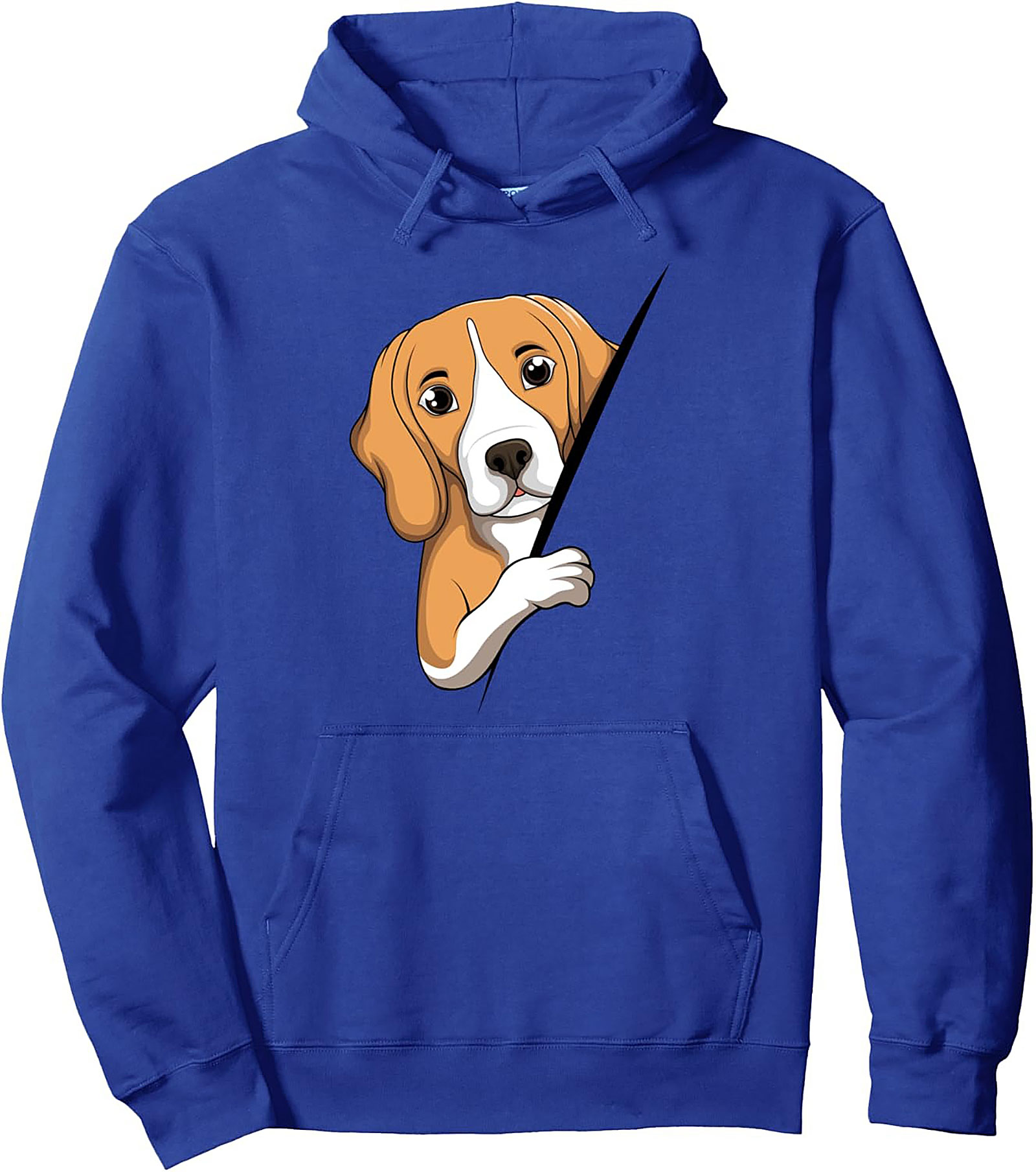 Adorable Peeking Beagle Dog Lover Pullover Hoodie