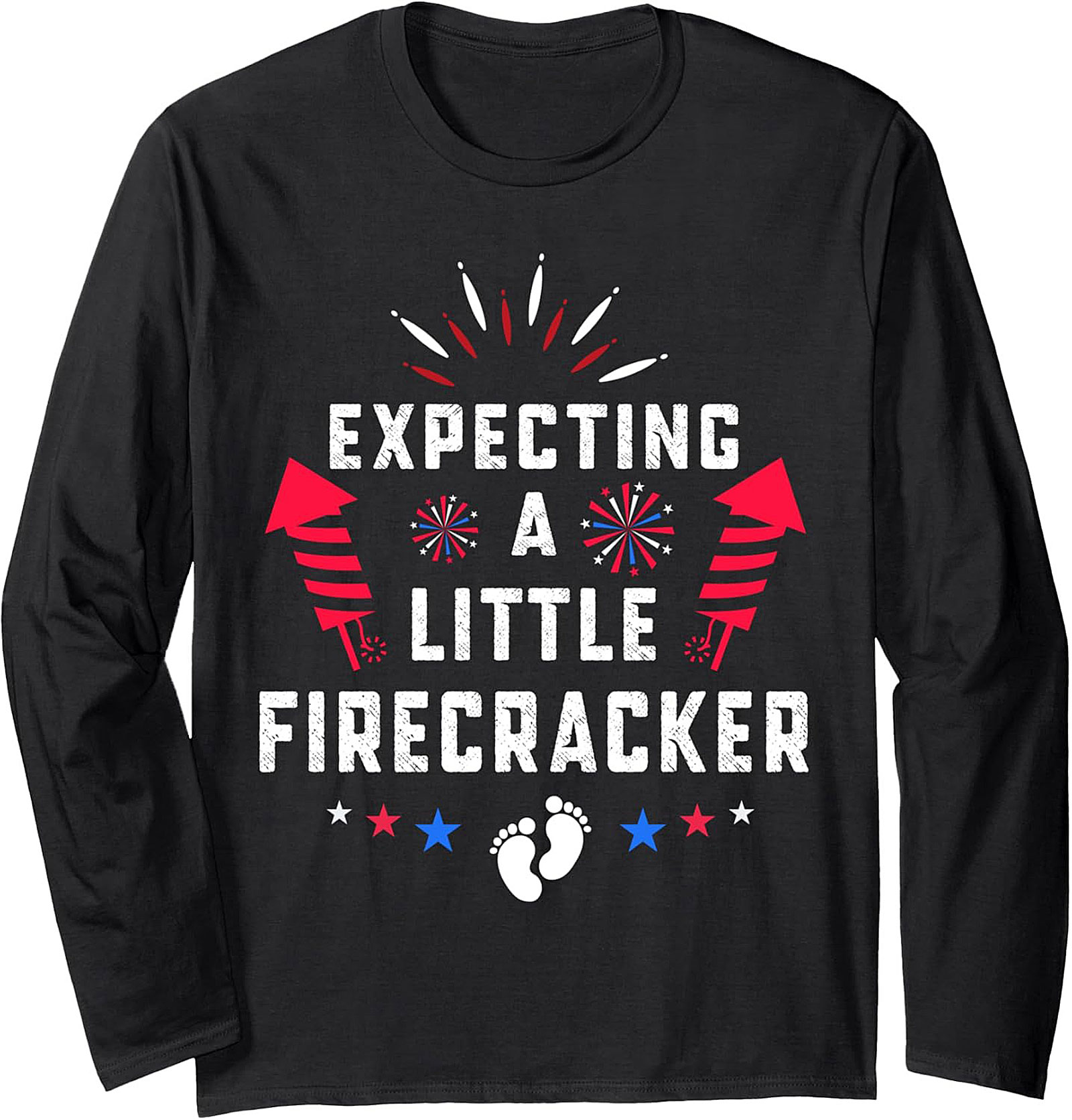 Expecting Firecracker Sweatshirt | Patriotic Pregnancy Gift