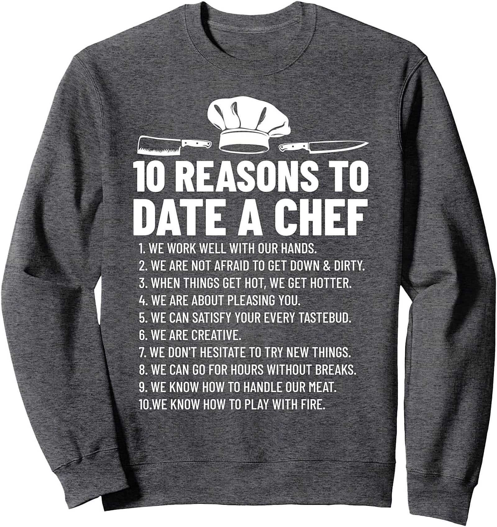 Funny Chef T-Shirt 10 Reasons to Date a Cook