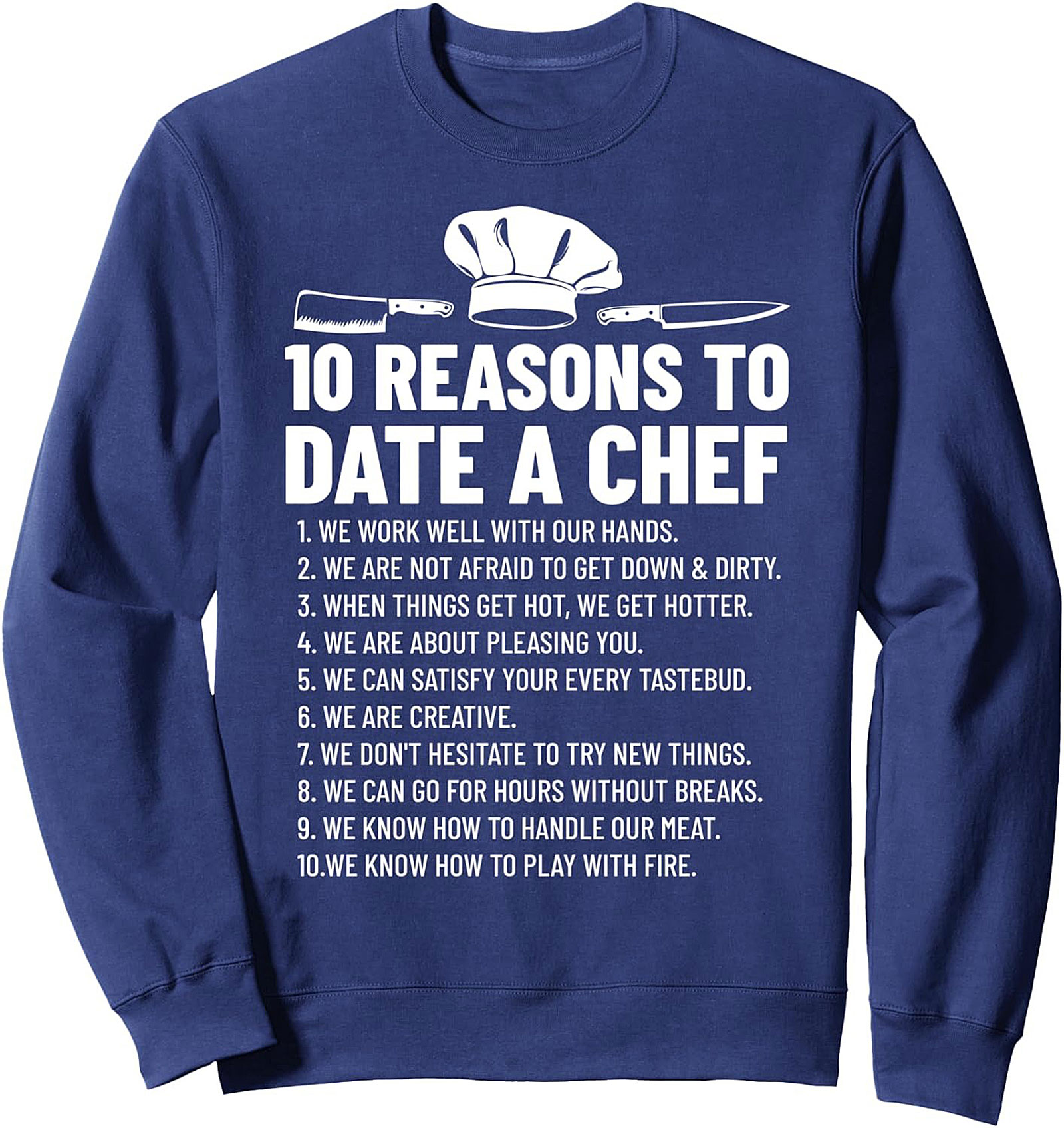Funny Chef T-Shirt 10 Reasons to Date a Cook