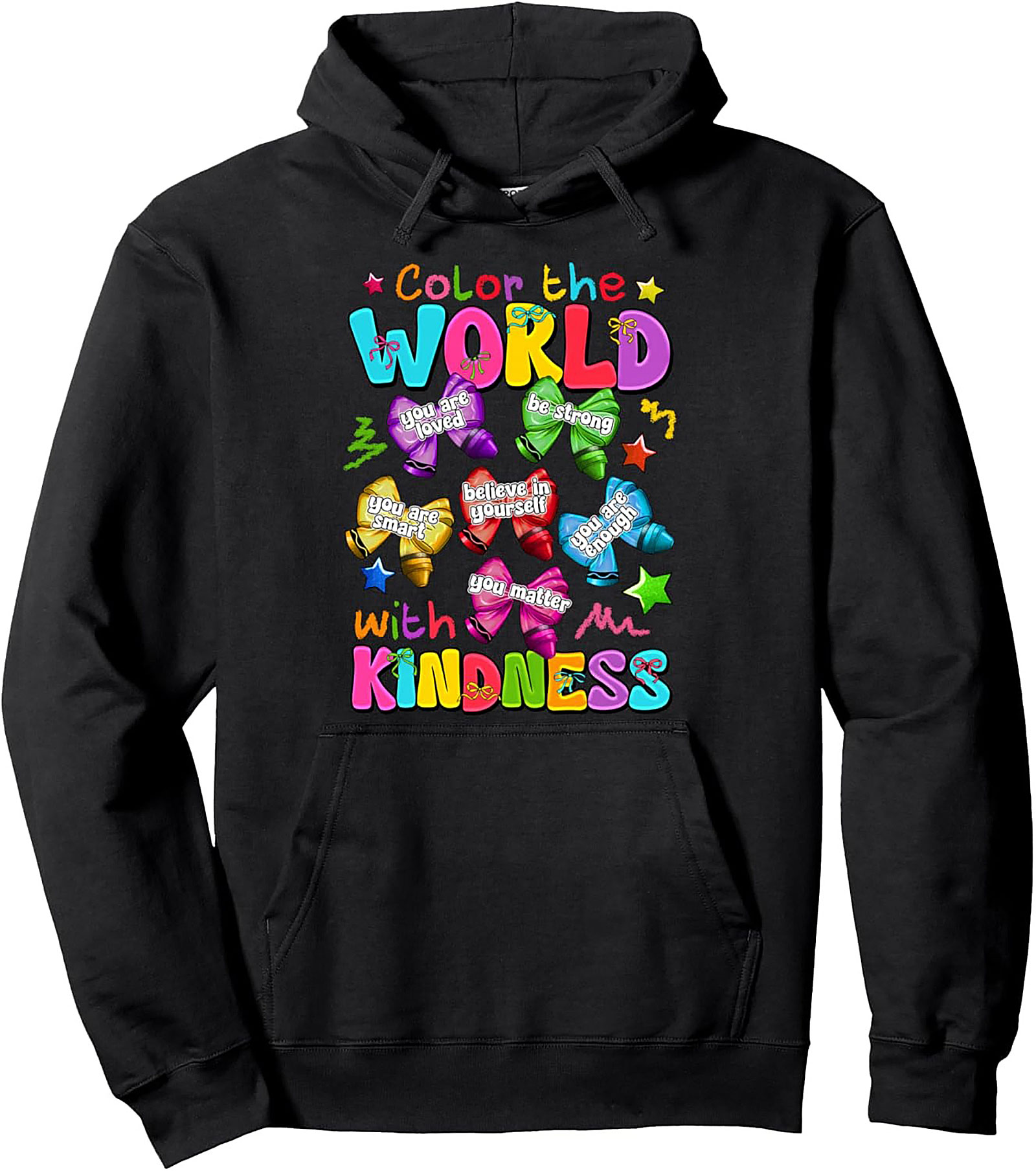 Kindness Affirmation Pullover Hoodie Cozy & Vibrant
