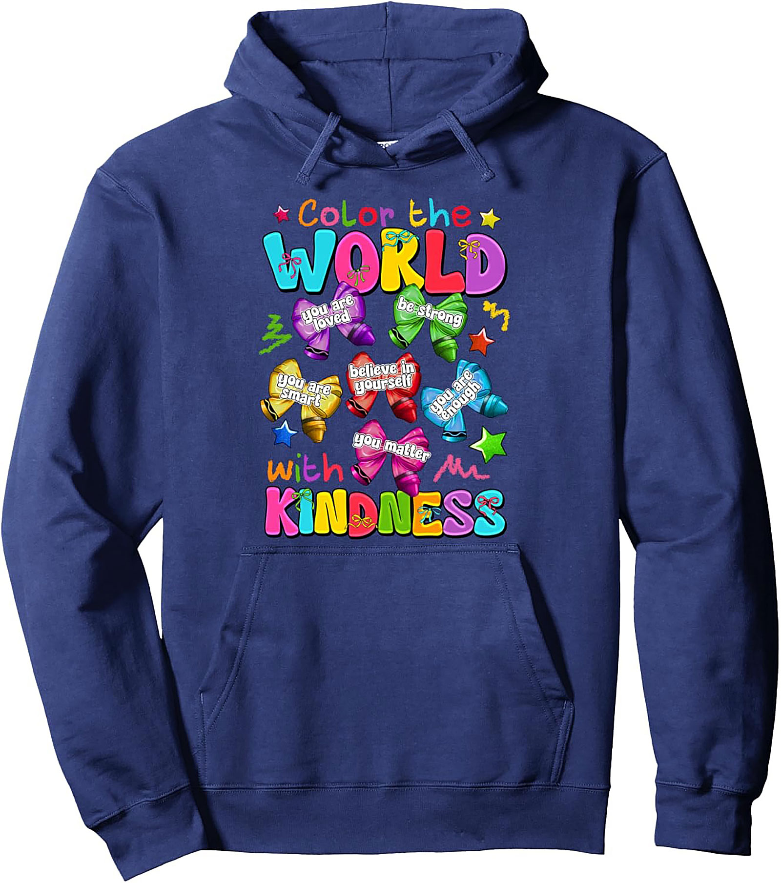 Kindness Affirmation Pullover Hoodie Cozy & Vibrant