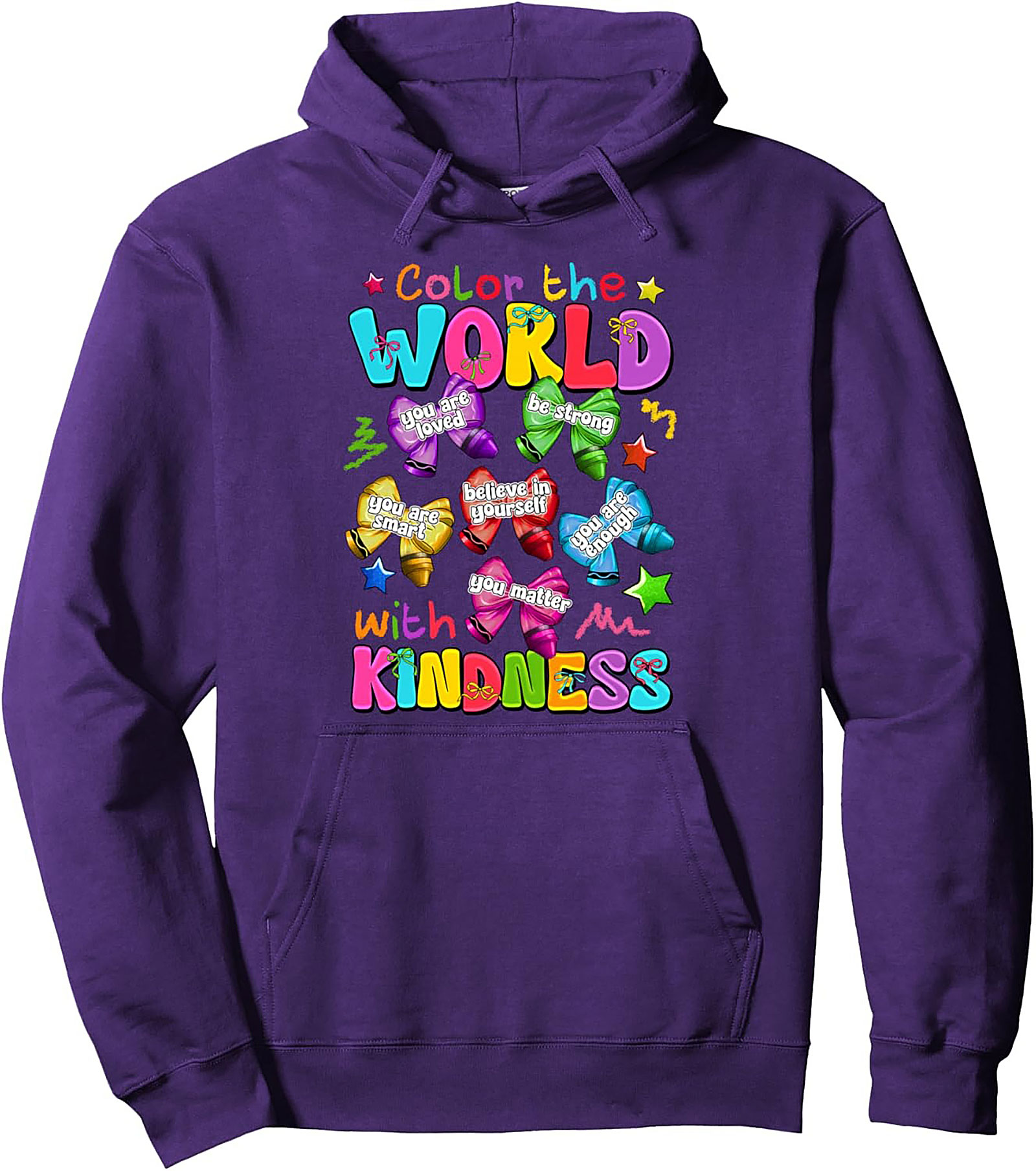 Kindness Affirmation Pullover Hoodie Cozy & Vibrant