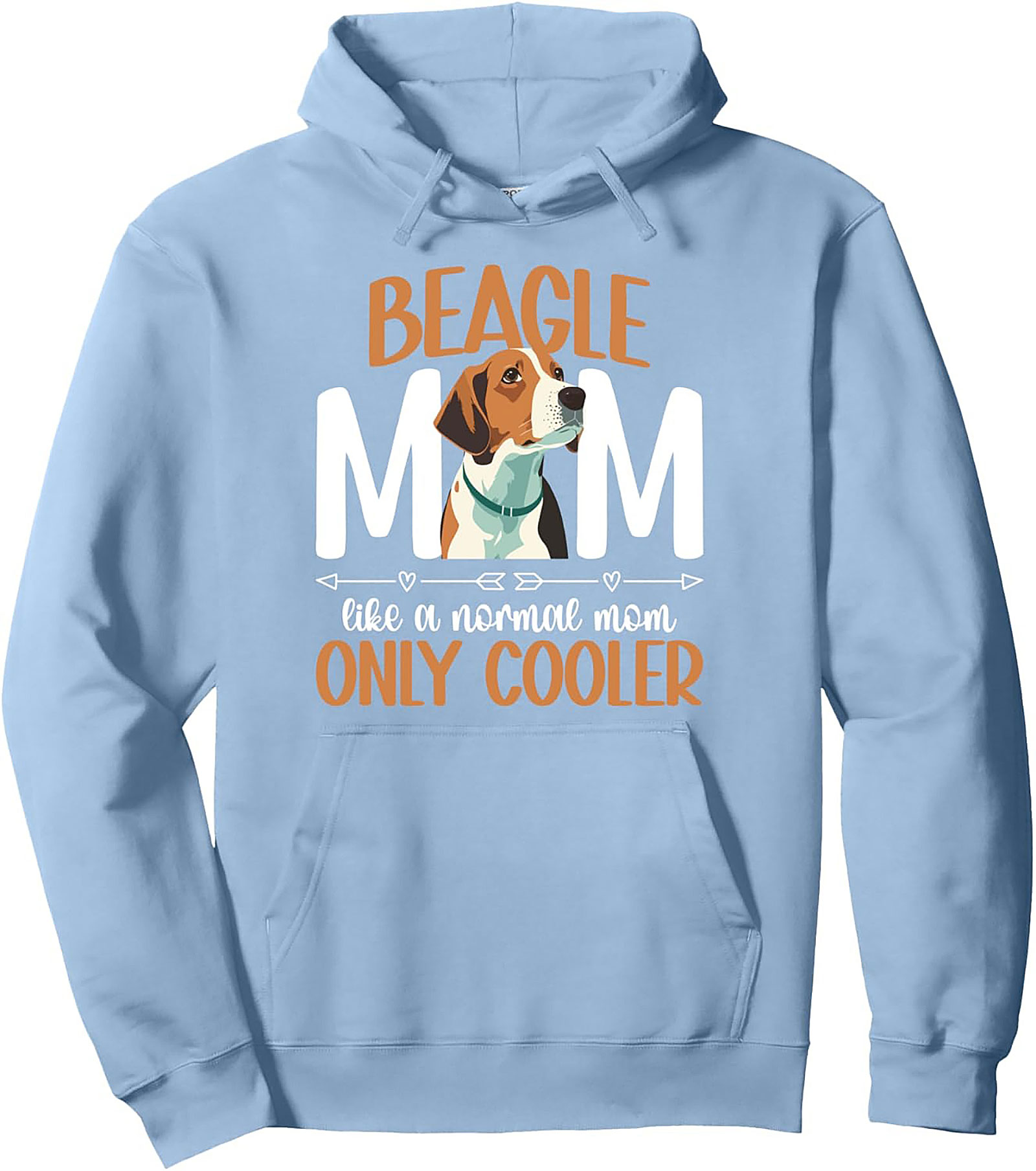 The Ultimate Beagle Mom Graphic Hoodie - Like a Normal Mom Only Cooler