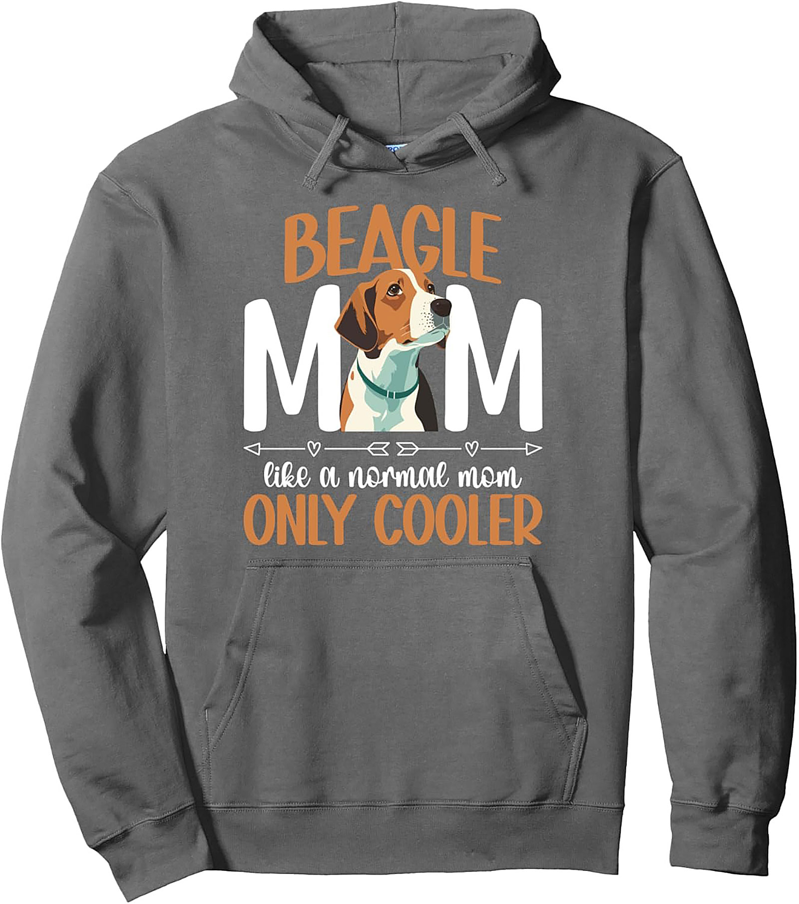 The Ultimate Beagle Mom Graphic Hoodie - Like a Normal Mom Only Cooler