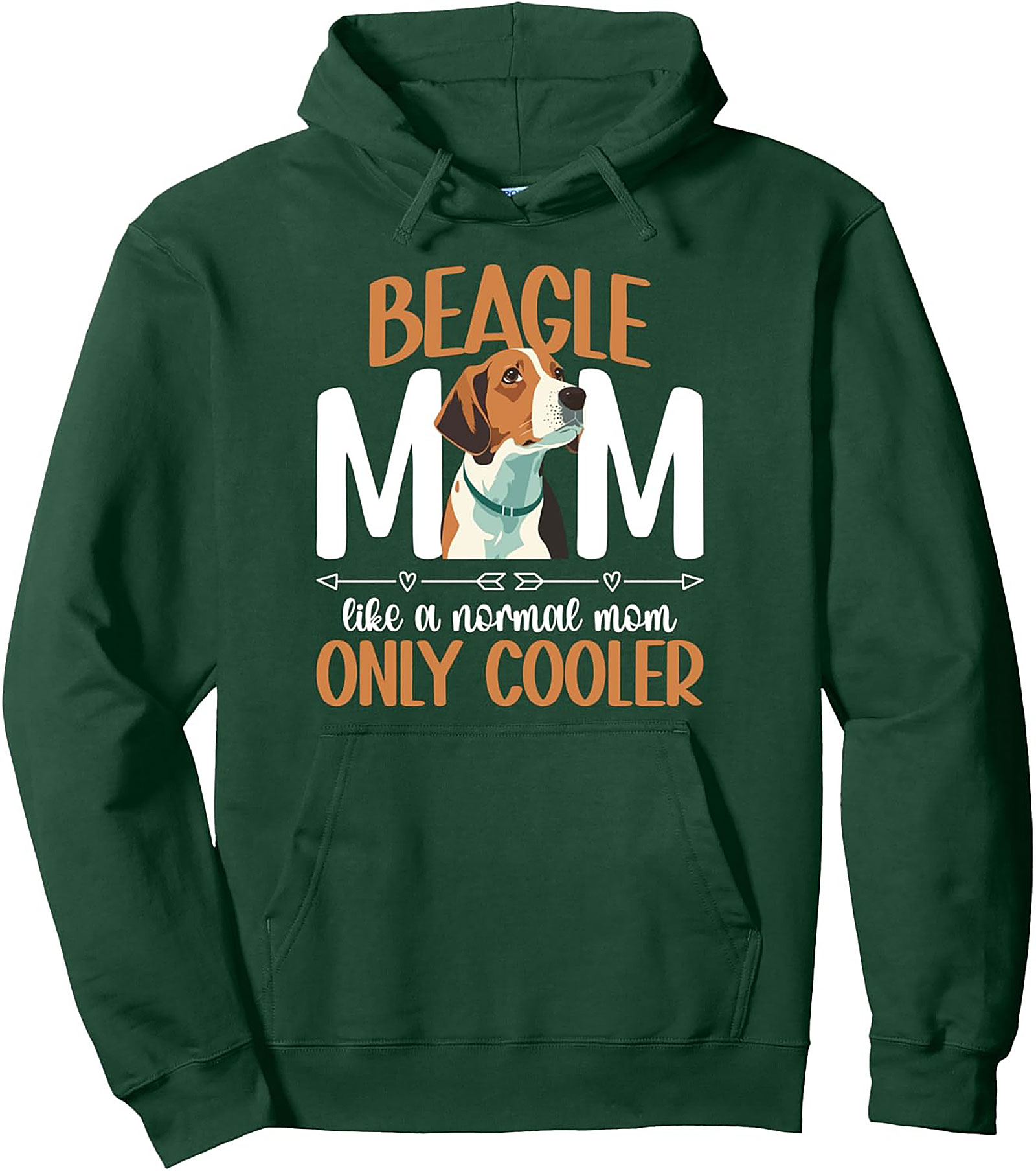 The Ultimate Beagle Mom Graphic Hoodie - Like a Normal Mom Only Cooler