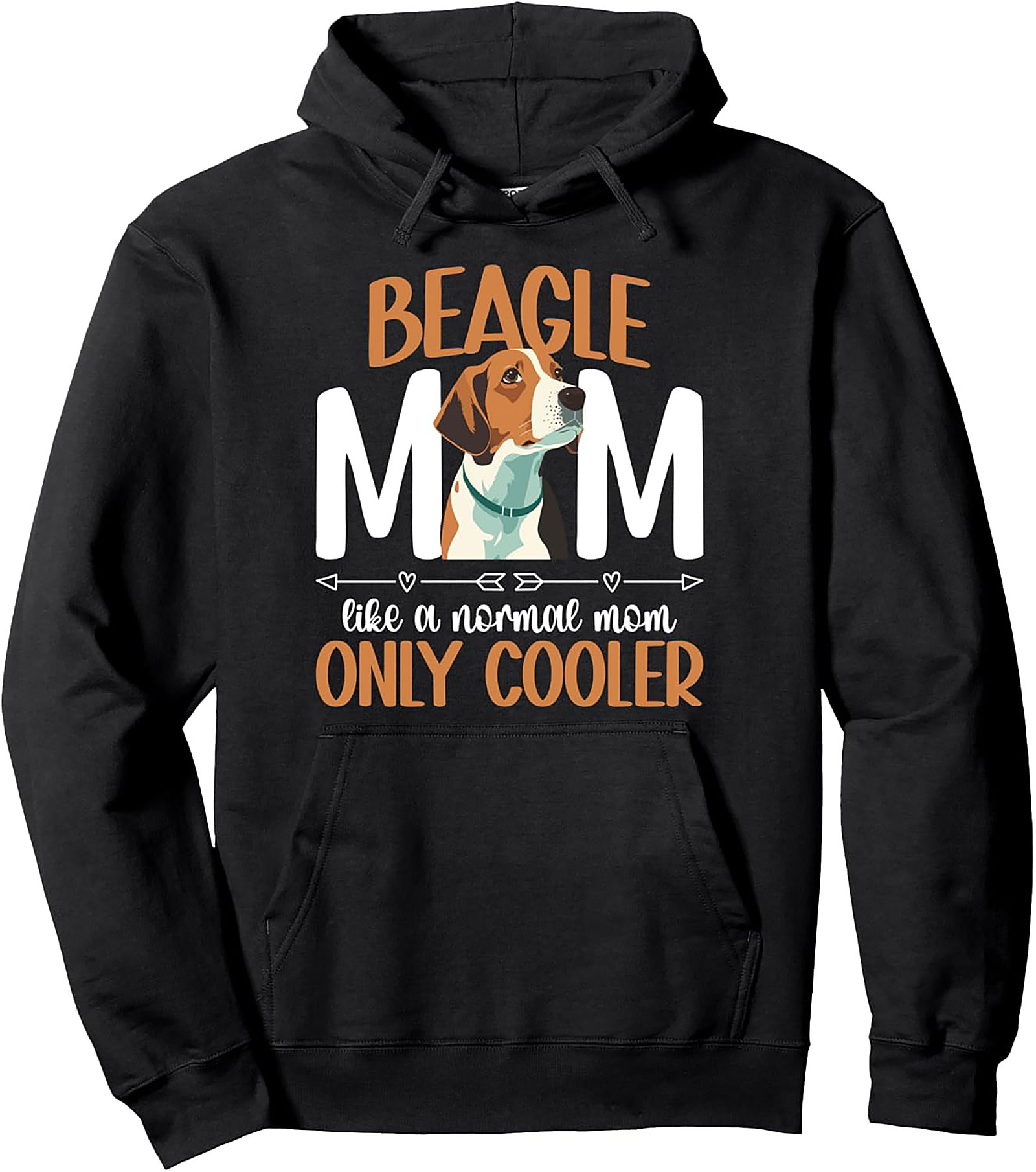 The Ultimate Beagle Mom Graphic Hoodie - Like a Normal Mom Only Cooler