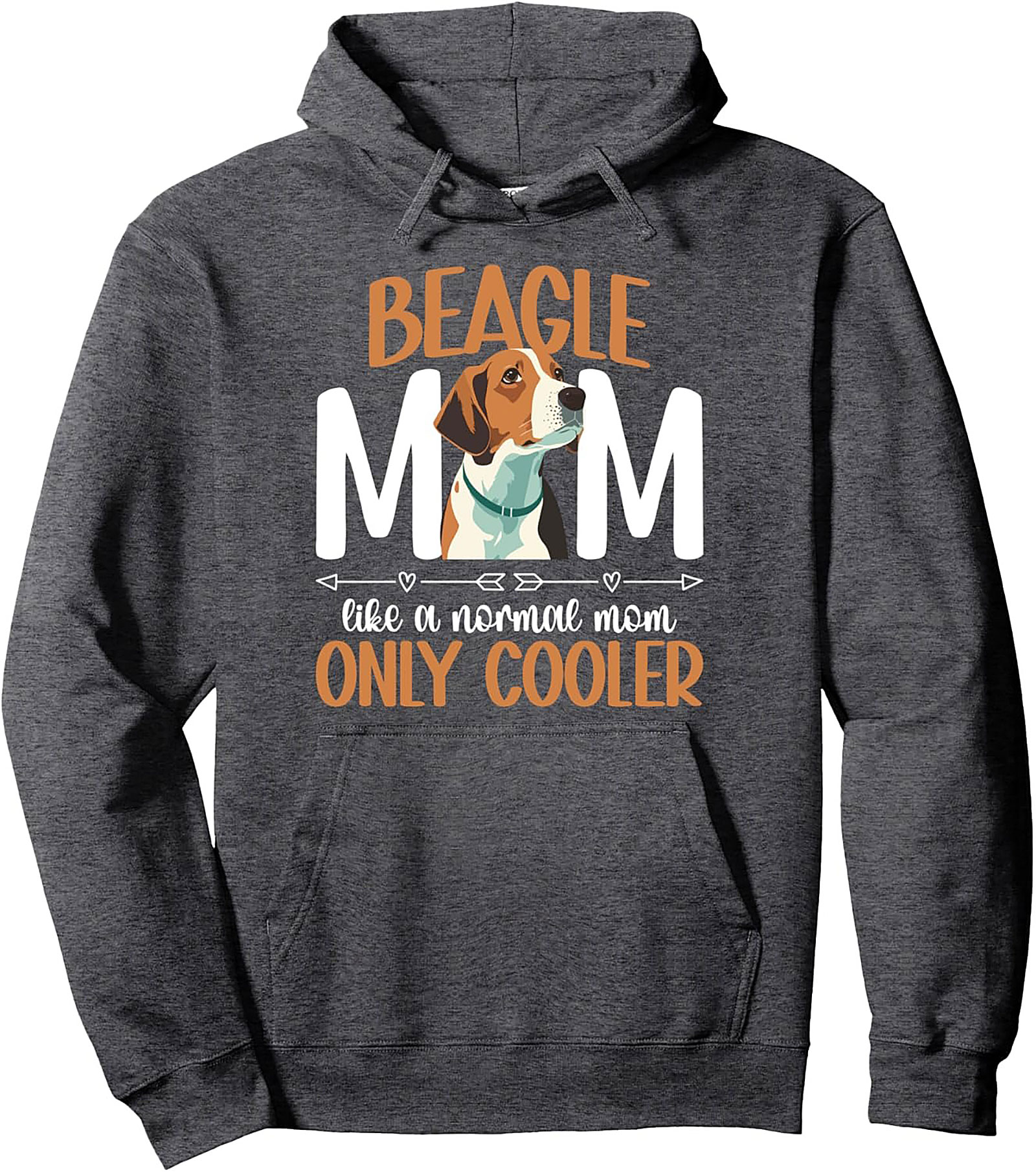 The Ultimate Beagle Mom Graphic Hoodie - Like a Normal Mom Only Cooler
