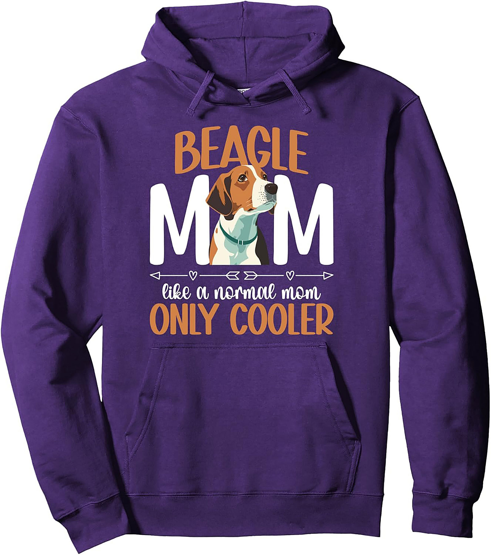 The Ultimate Beagle Mom Graphic Hoodie - Like a Normal Mom Only Cooler