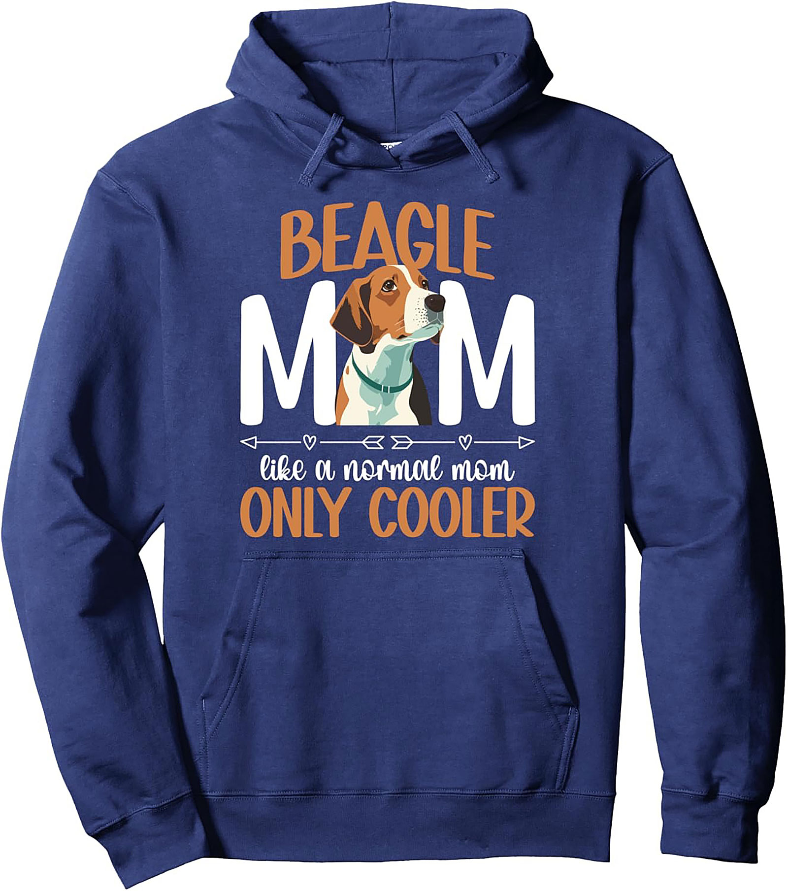 The Ultimate Beagle Mom Graphic Hoodie - Like a Normal Mom Only Cooler