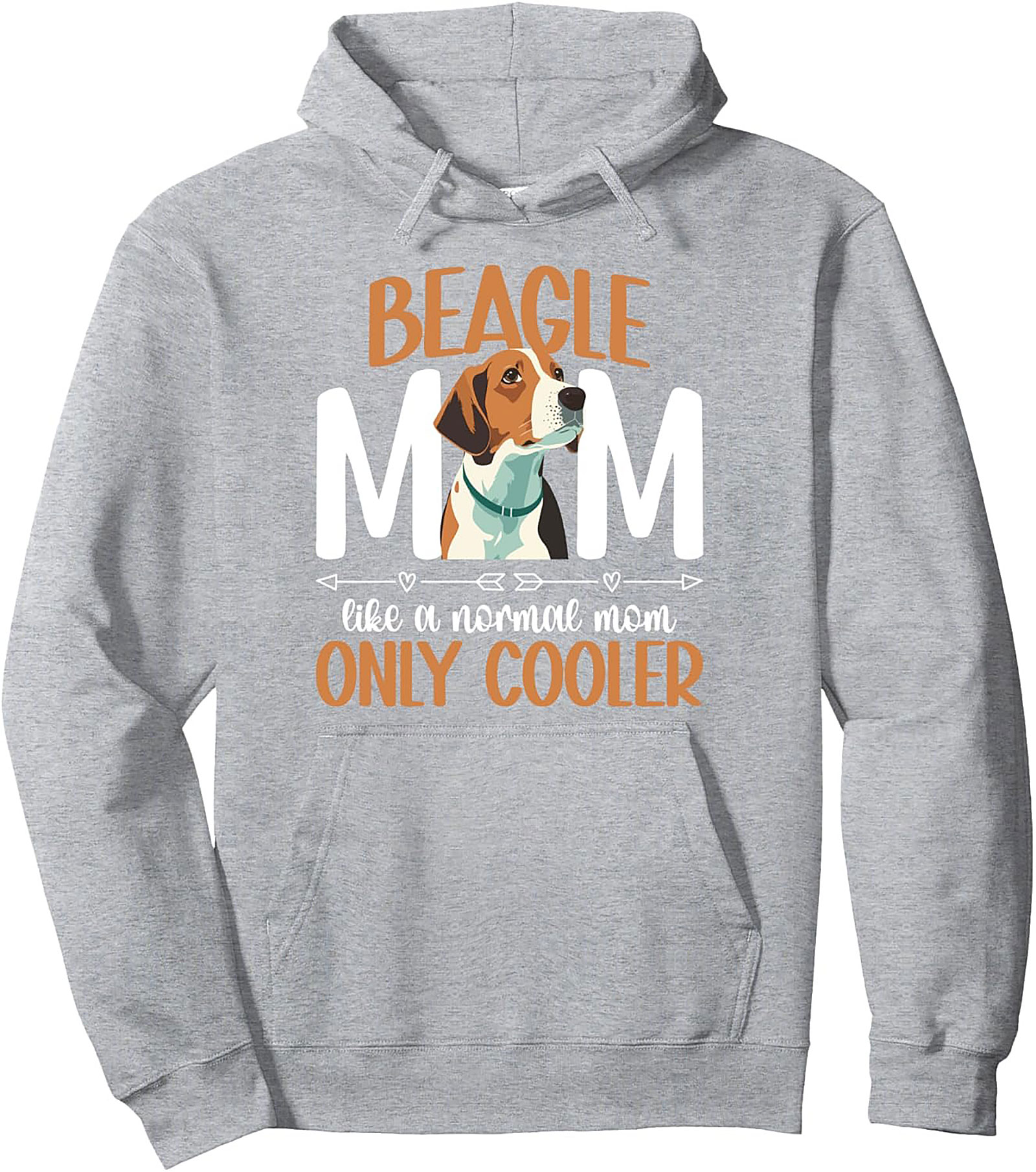 The Ultimate Beagle Mom Graphic Hoodie - Like a Normal Mom Only Cooler