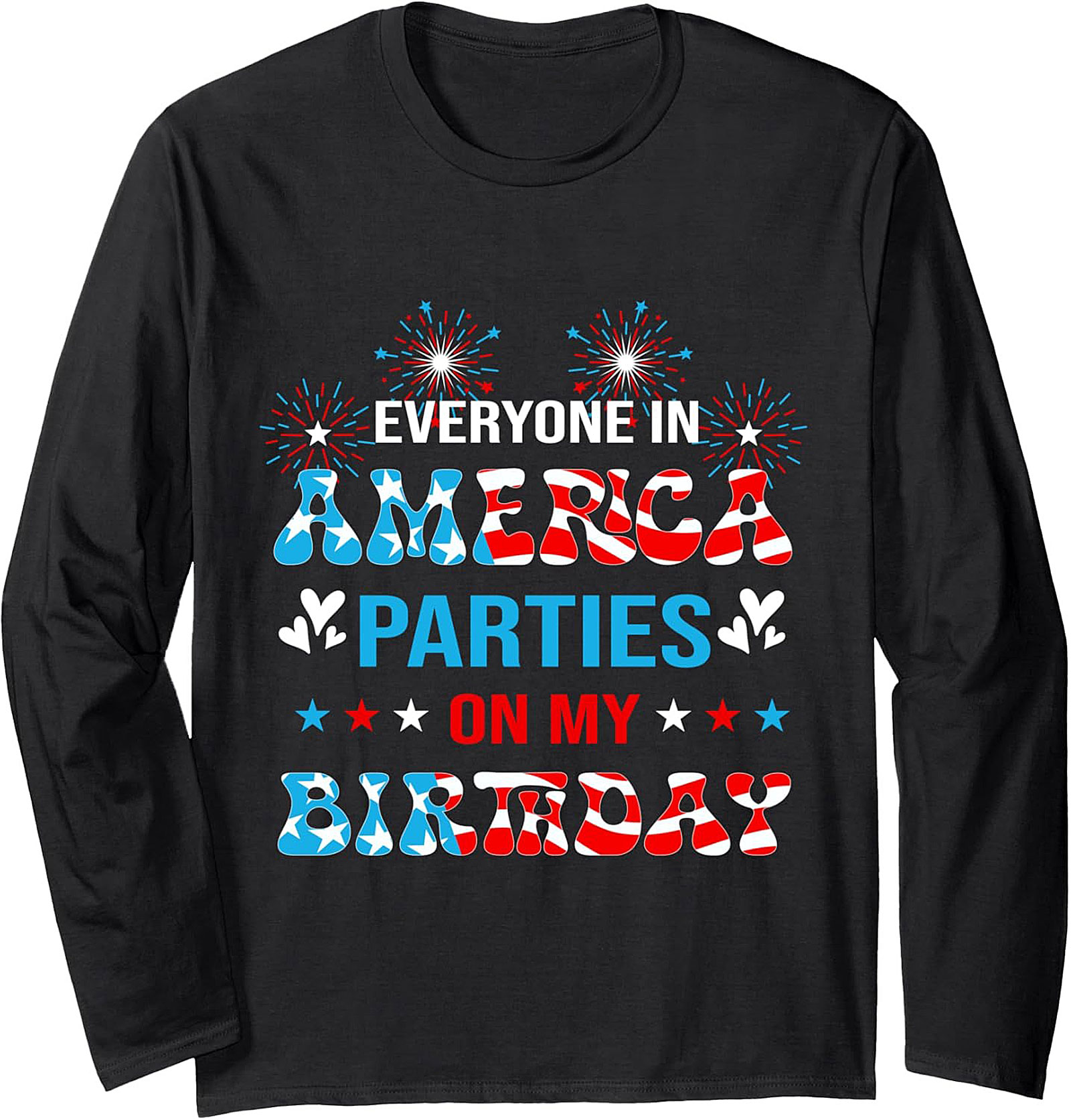 July 4th Birthday Sweatshirt | Patriotic Crewneck Pullover Gift