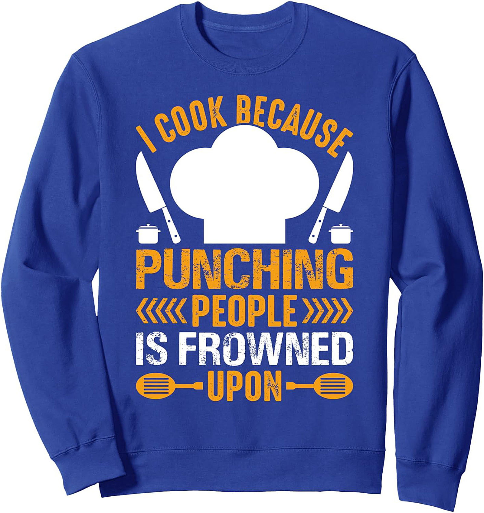 Funny Chef T-shirt I Cook Because Punching Is Frowned Upon