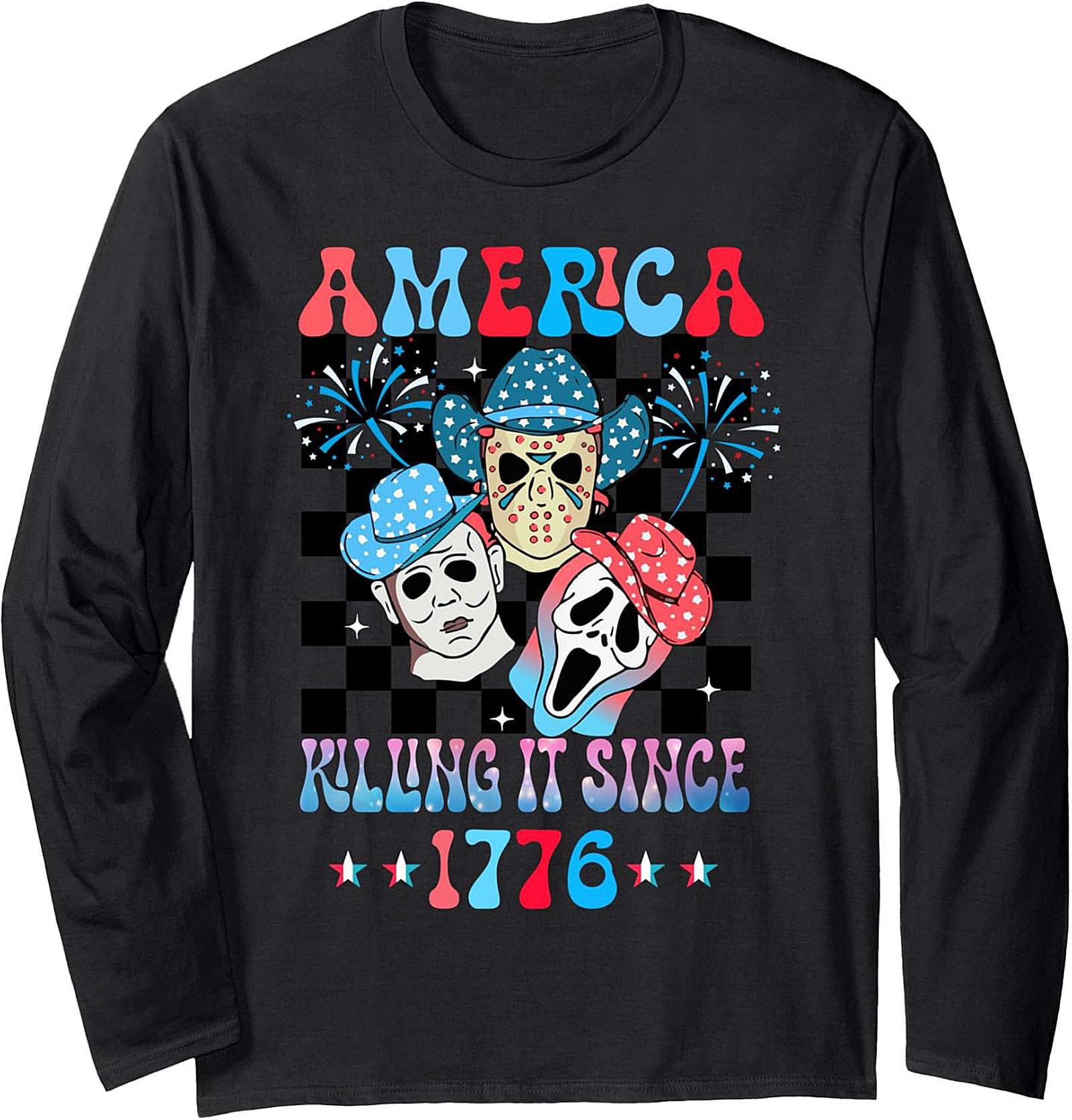 Slasher Patriotic Crewneck Sweatshirt | America Killing It