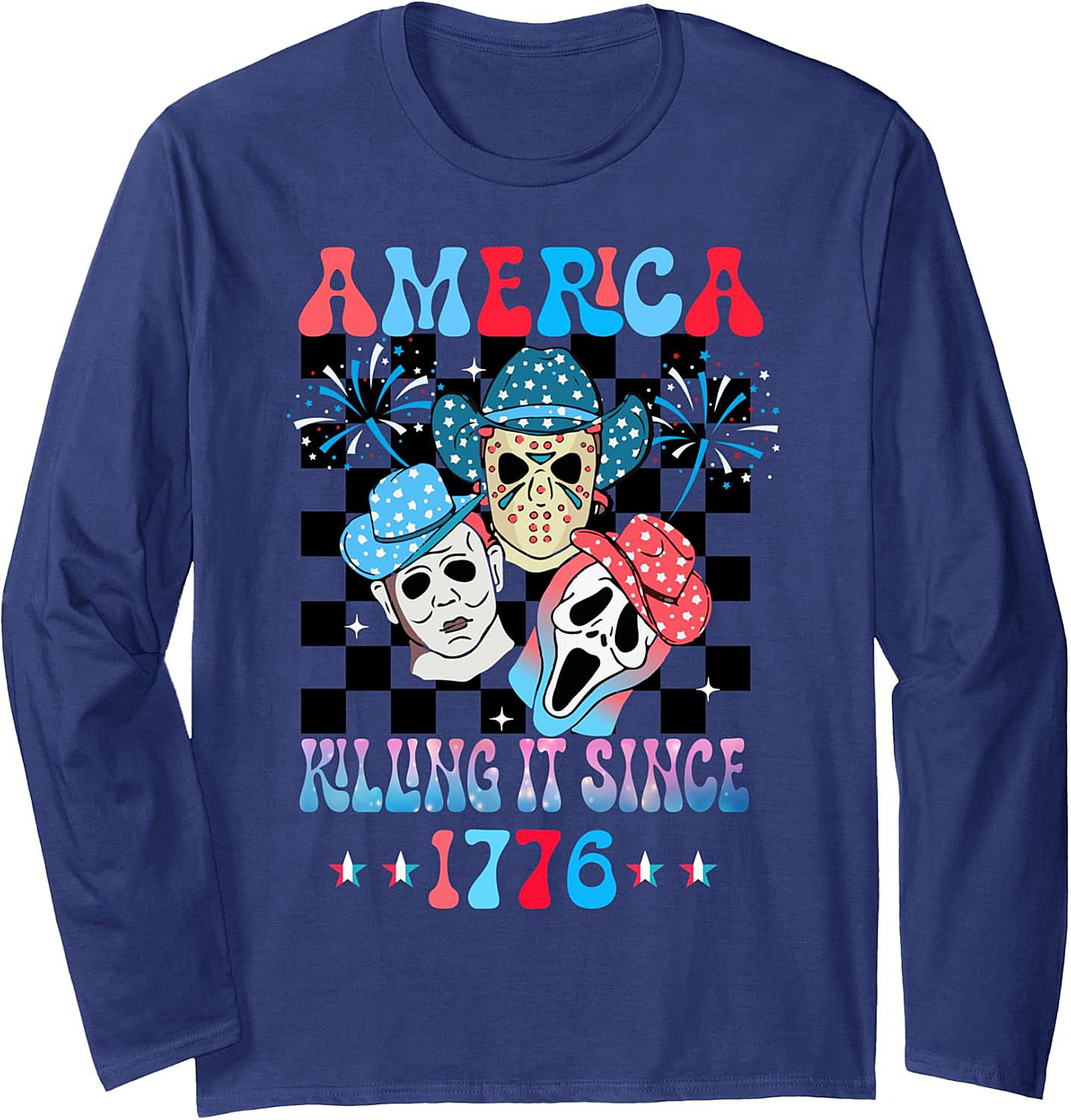 Slasher Patriotic Crewneck Sweatshirt | America Killing It