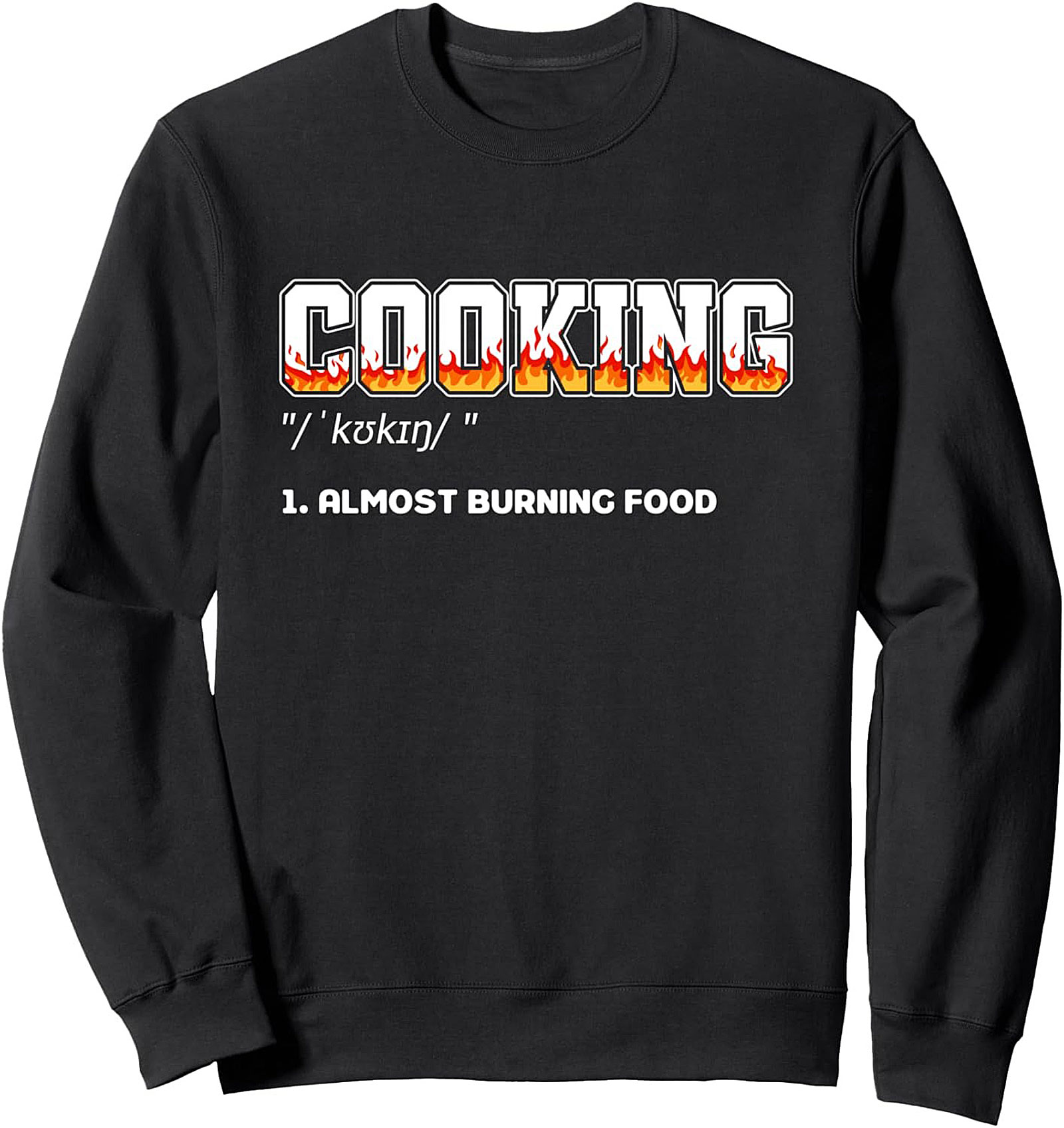 Funny Cooking T-shirt – Almost Burning Food Graphic Tee