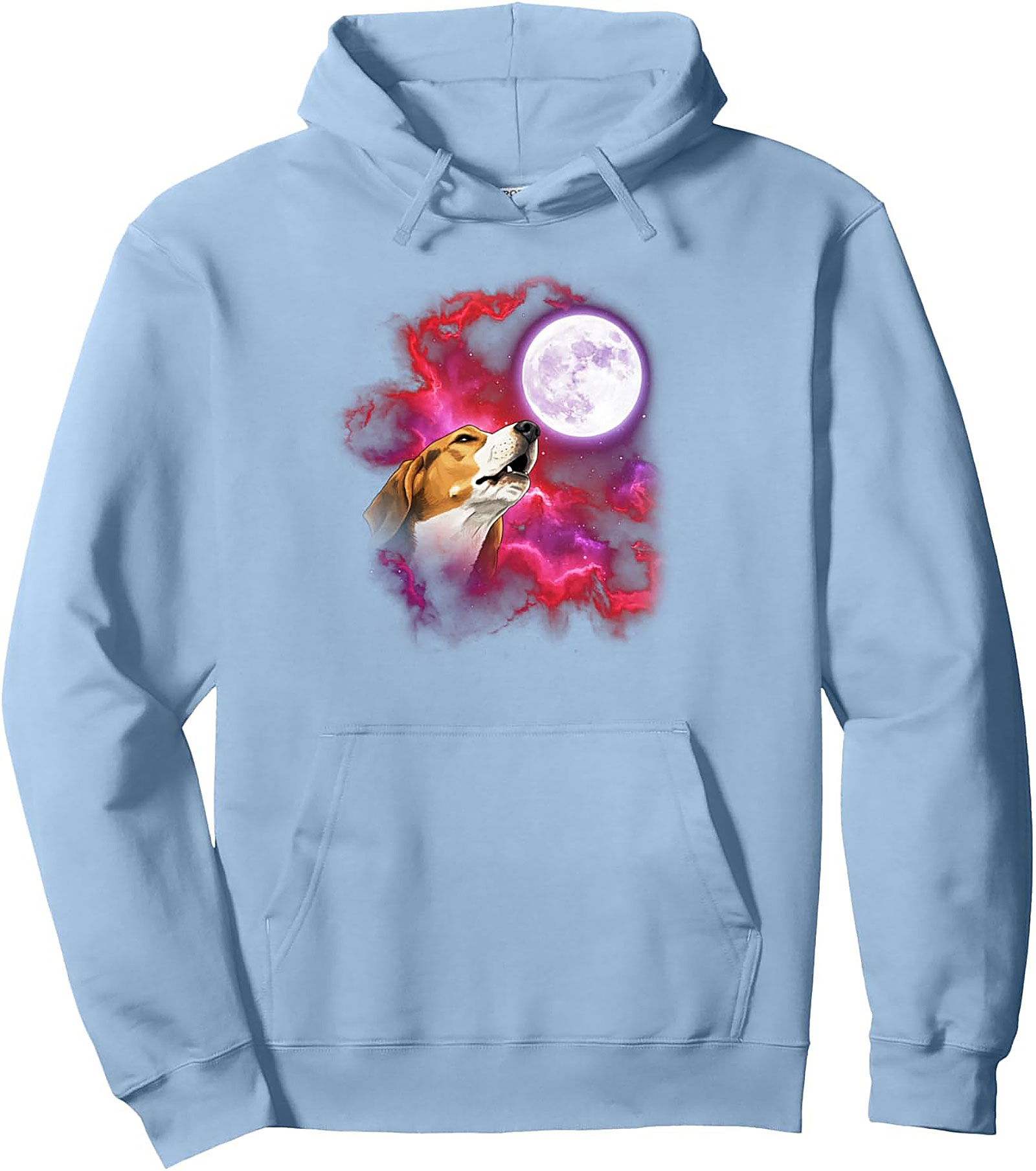 Cosmic Beagle Howling Pullover Hoodie | The Ultimate Dog Lover’s Graphic Hoodie