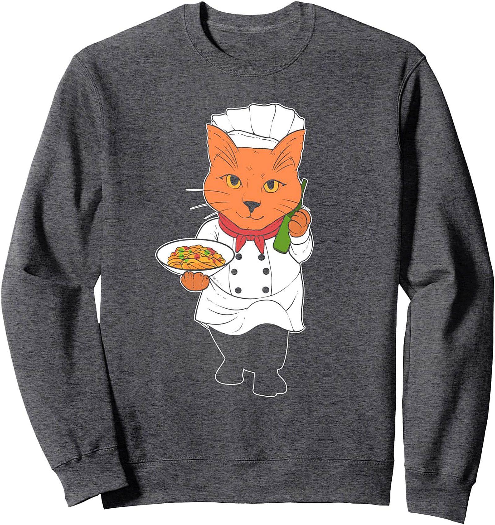 Chef Cat T-shirt Funny Culinary Graphic Tee Soft Cotton