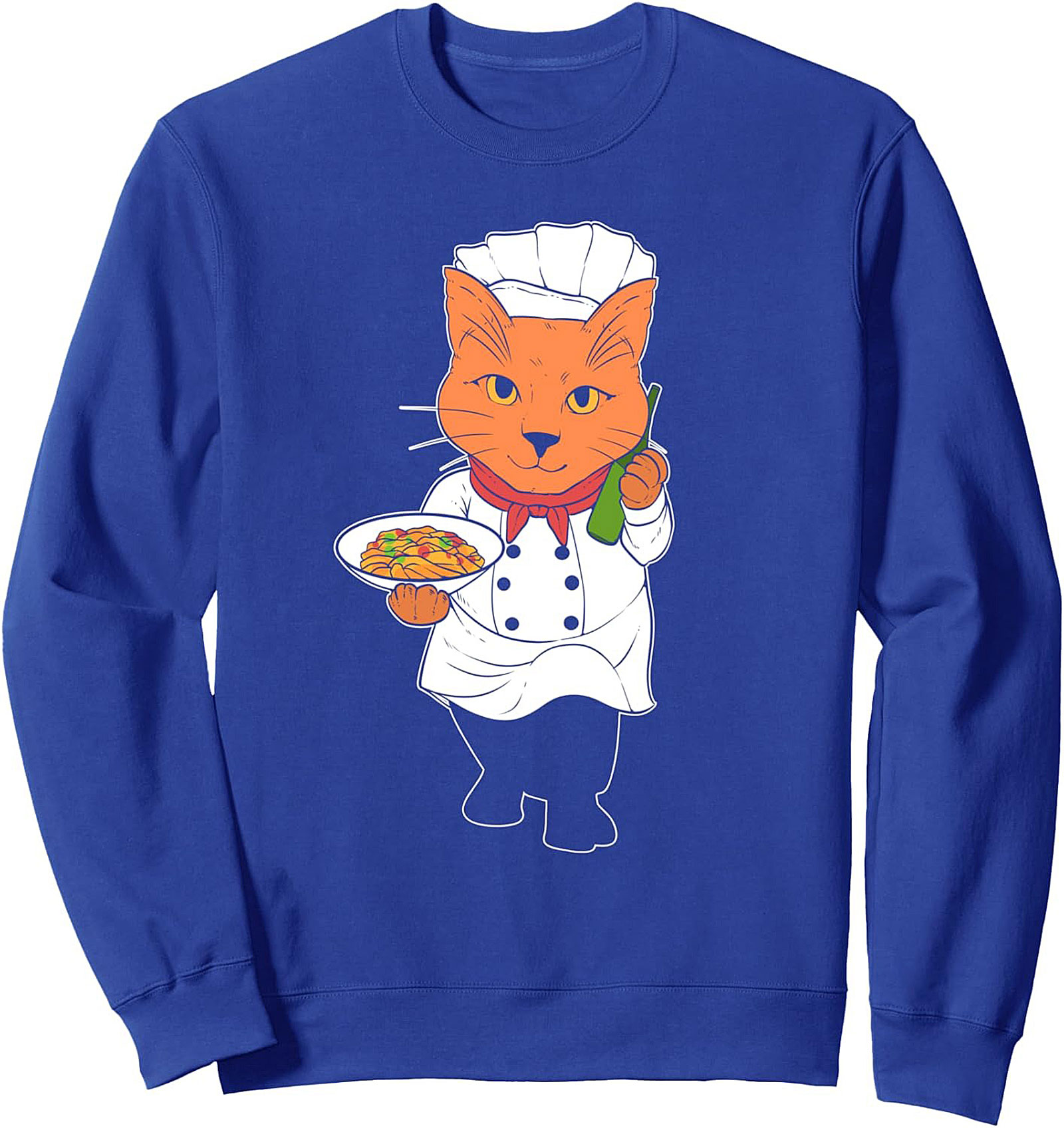 Chef Cat T-shirt Funny Culinary Graphic Tee Soft Cotton