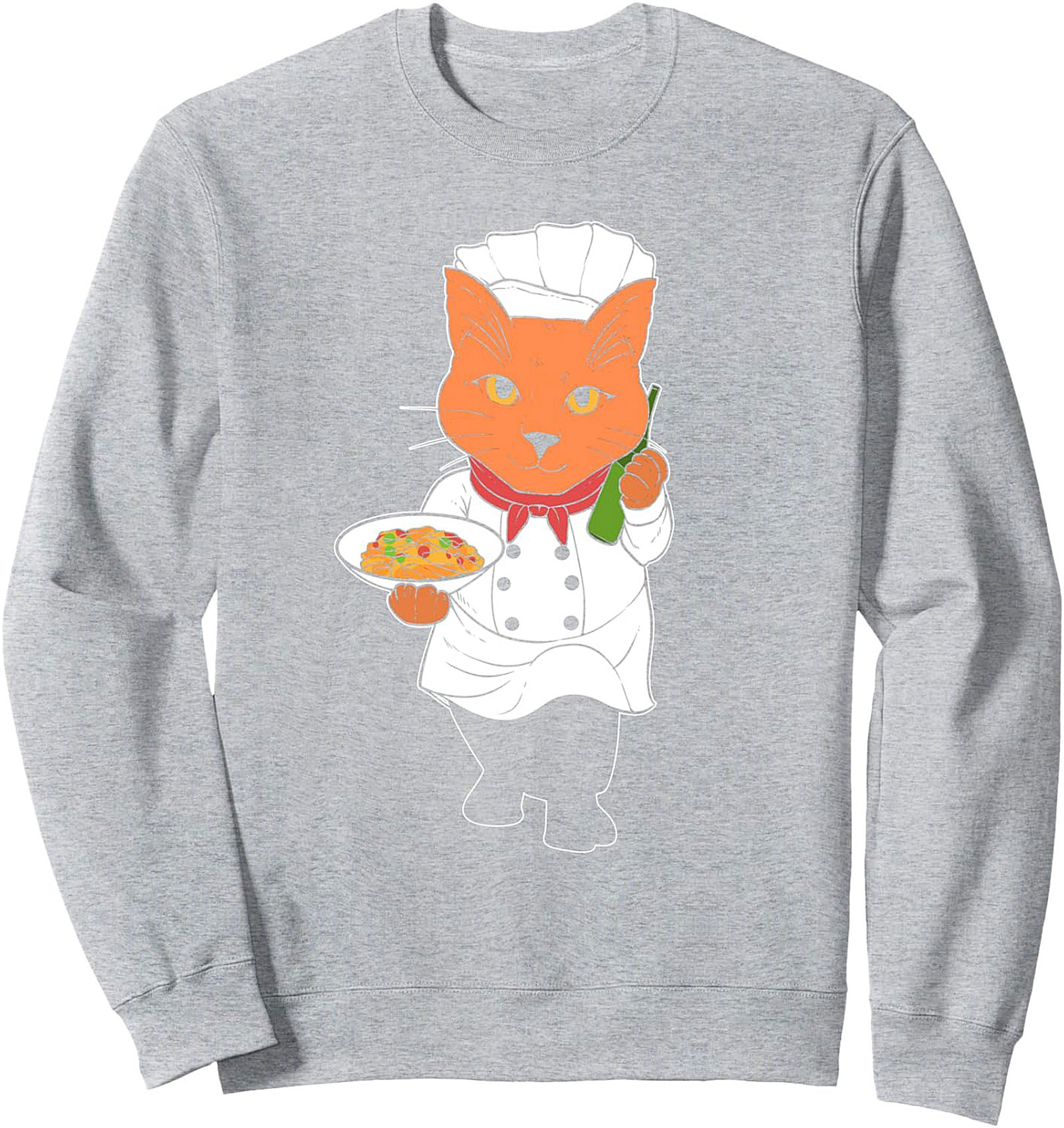 Chef Cat T-shirt Funny Culinary Graphic Tee Soft Cotton