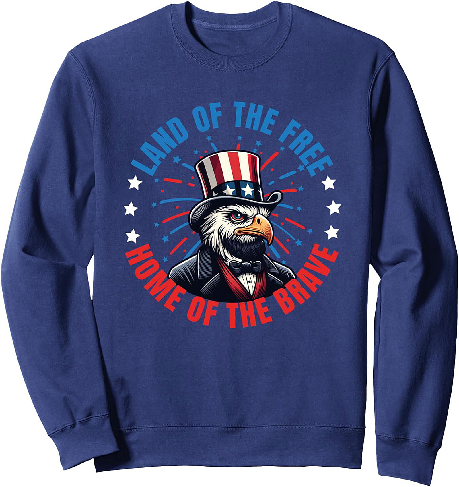 Patriotic Eagle Crewneck Sweatshirt | Land of the Free