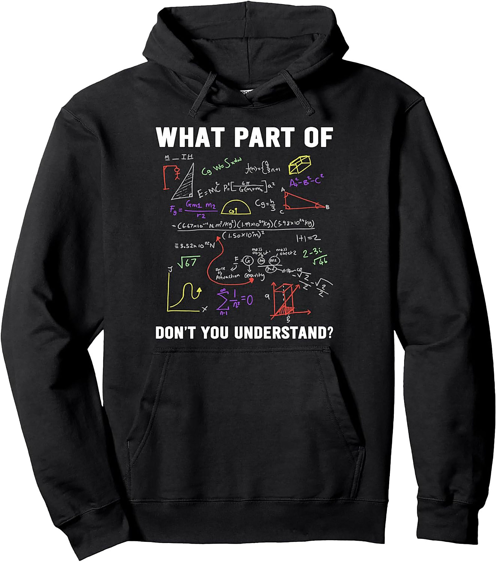 Funny Math Pullover Hoodie - What Part Don't You Get