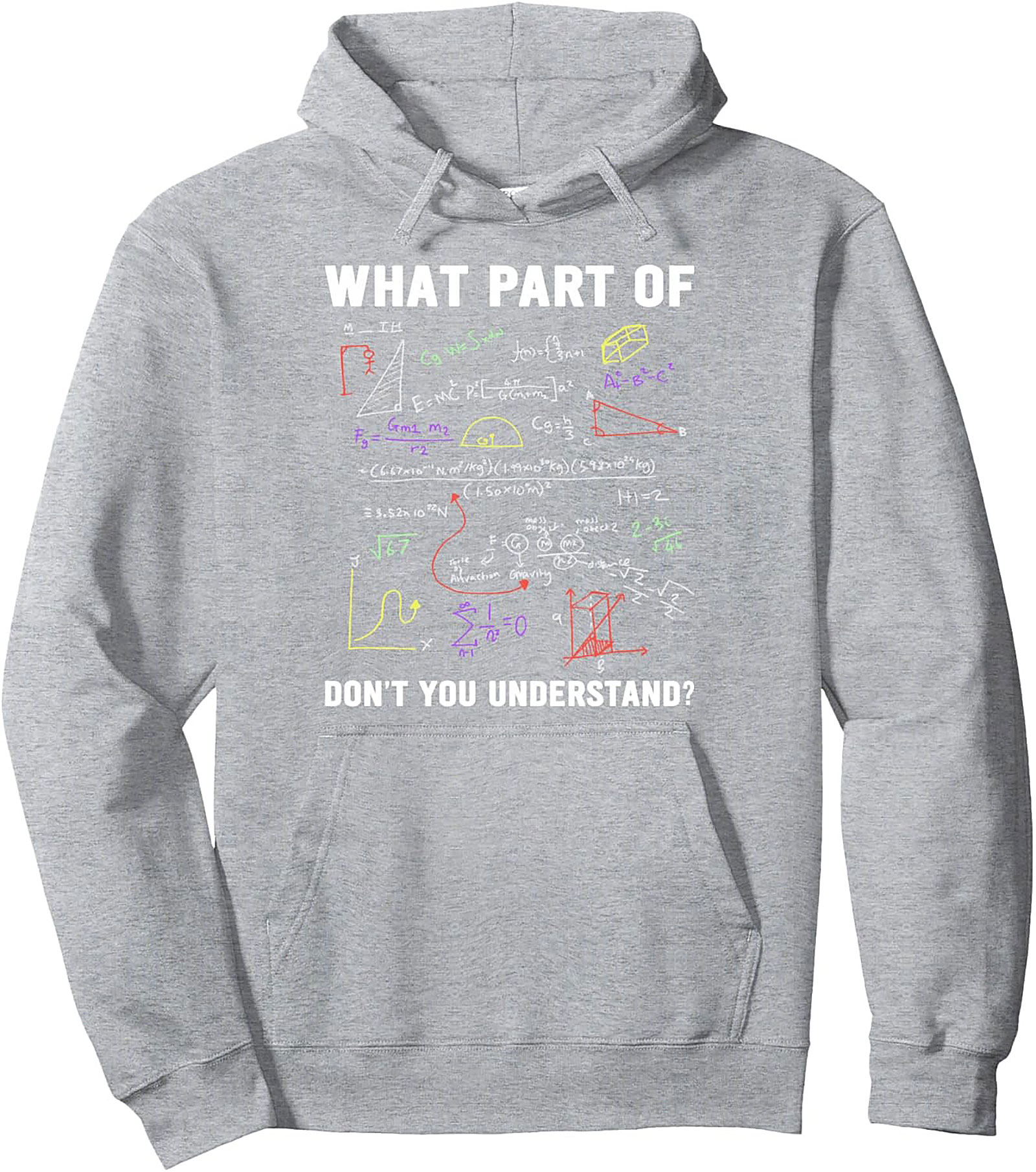 Funny Math Pullover Hoodie - What Part Don't You Get