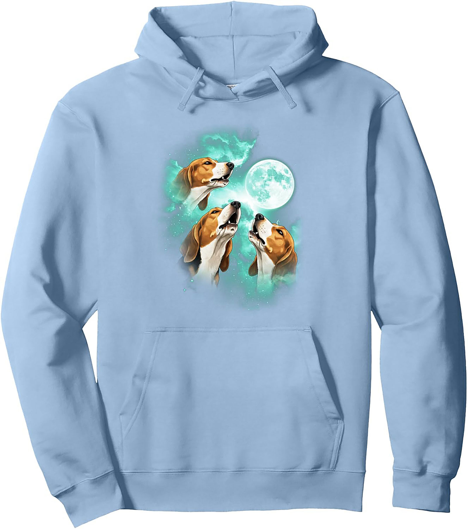 Cosmic Howling Beagles Graphic Pullover Hoodie