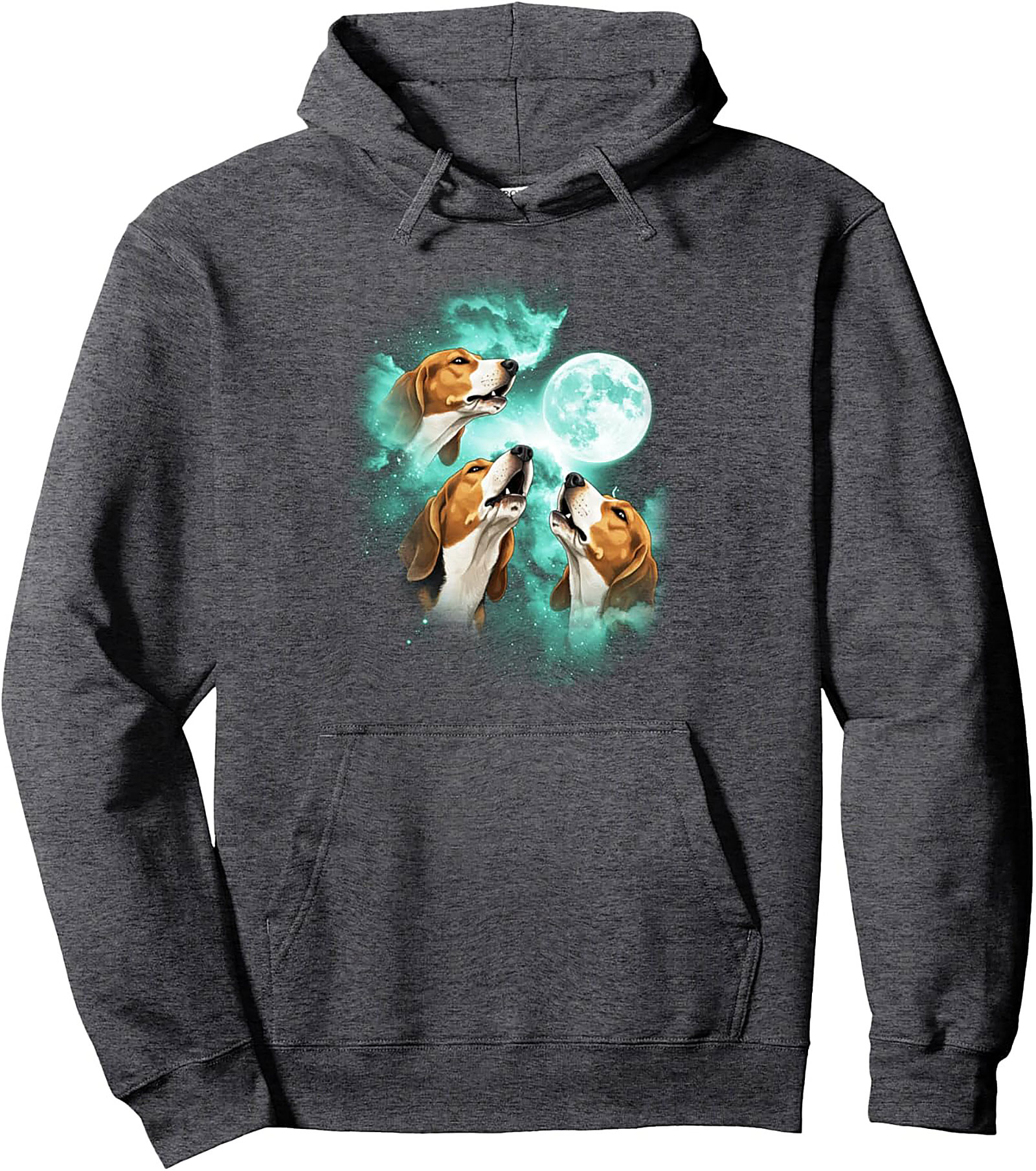 Cosmic Howling Beagles Graphic Pullover Hoodie