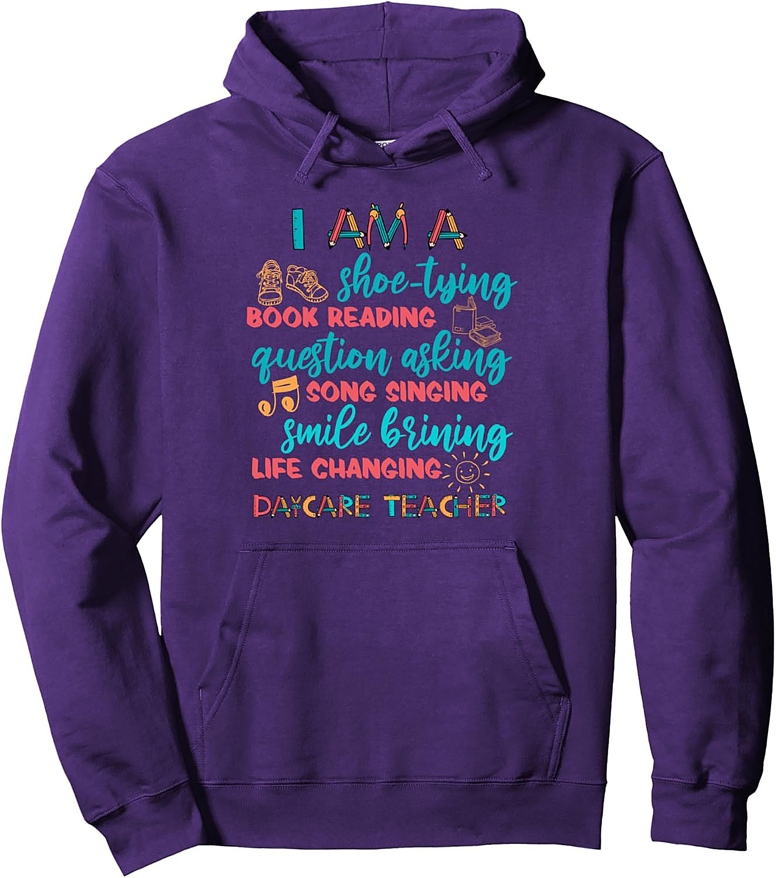 Daycare Teacher Pullover Hoodie Cozy Teacher Gift Idea