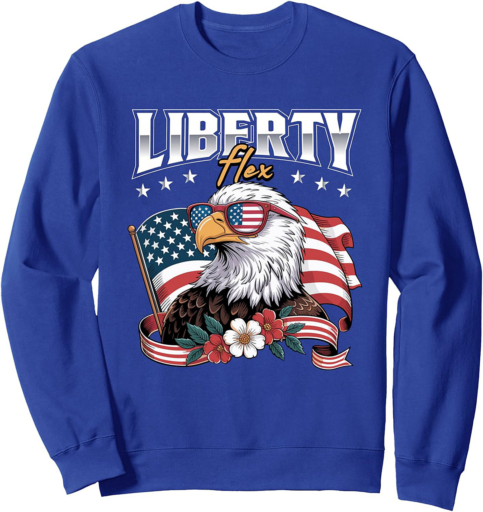 Liberty Flex Patriotic Crewneck Sweatshirt | Cozy Eagle Pullover