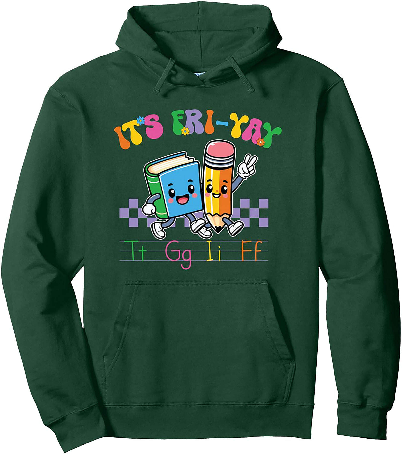 Teacher Fri-YAY Pullover Hoodie | Cozy School Spirit Gift