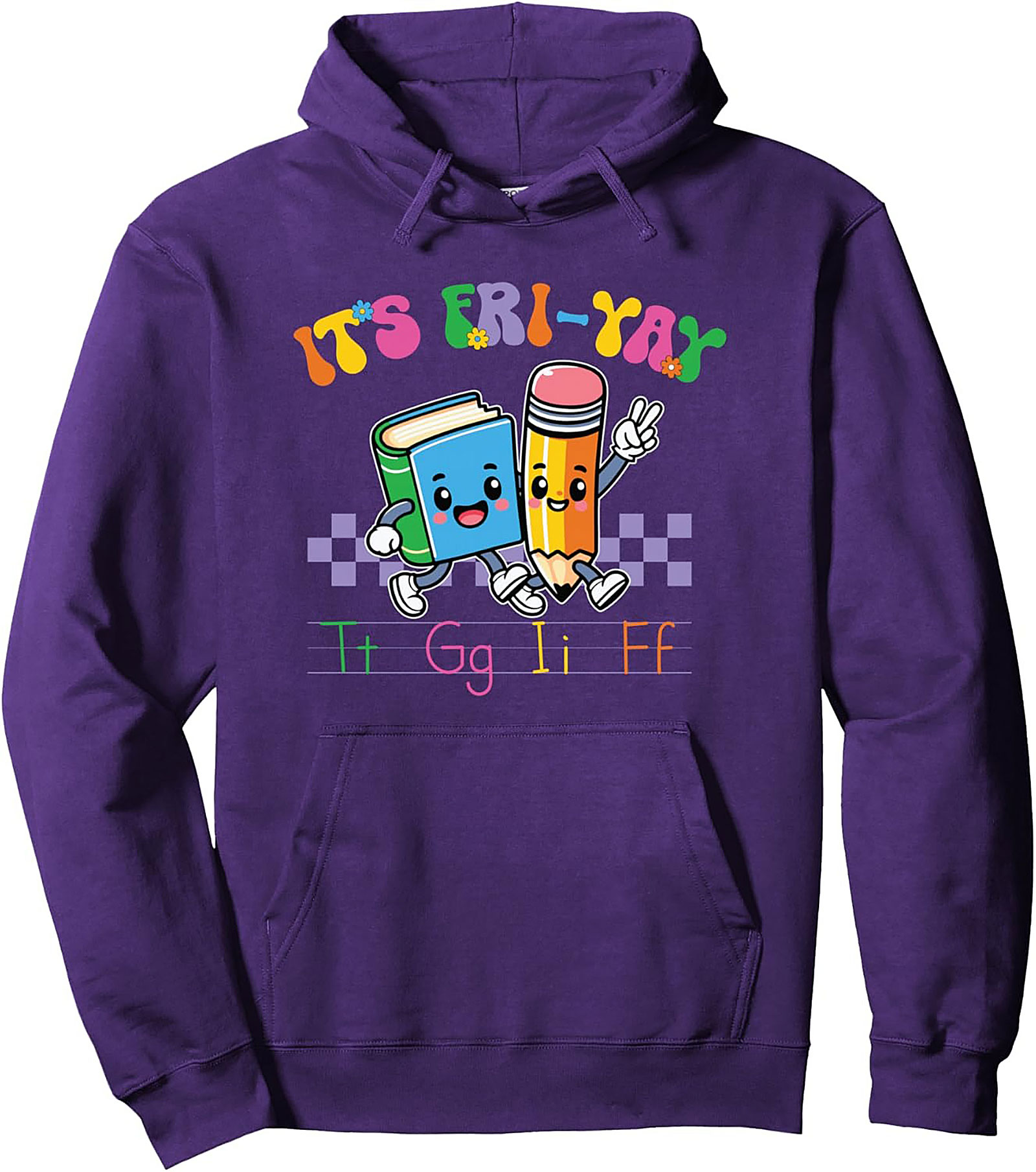 Teacher Fri-YAY Pullover Hoodie | Cozy School Spirit Gift