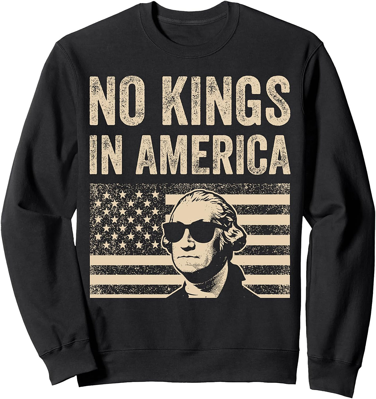 No Kings In America Graphic Sweatshirt | Patriotic Gift