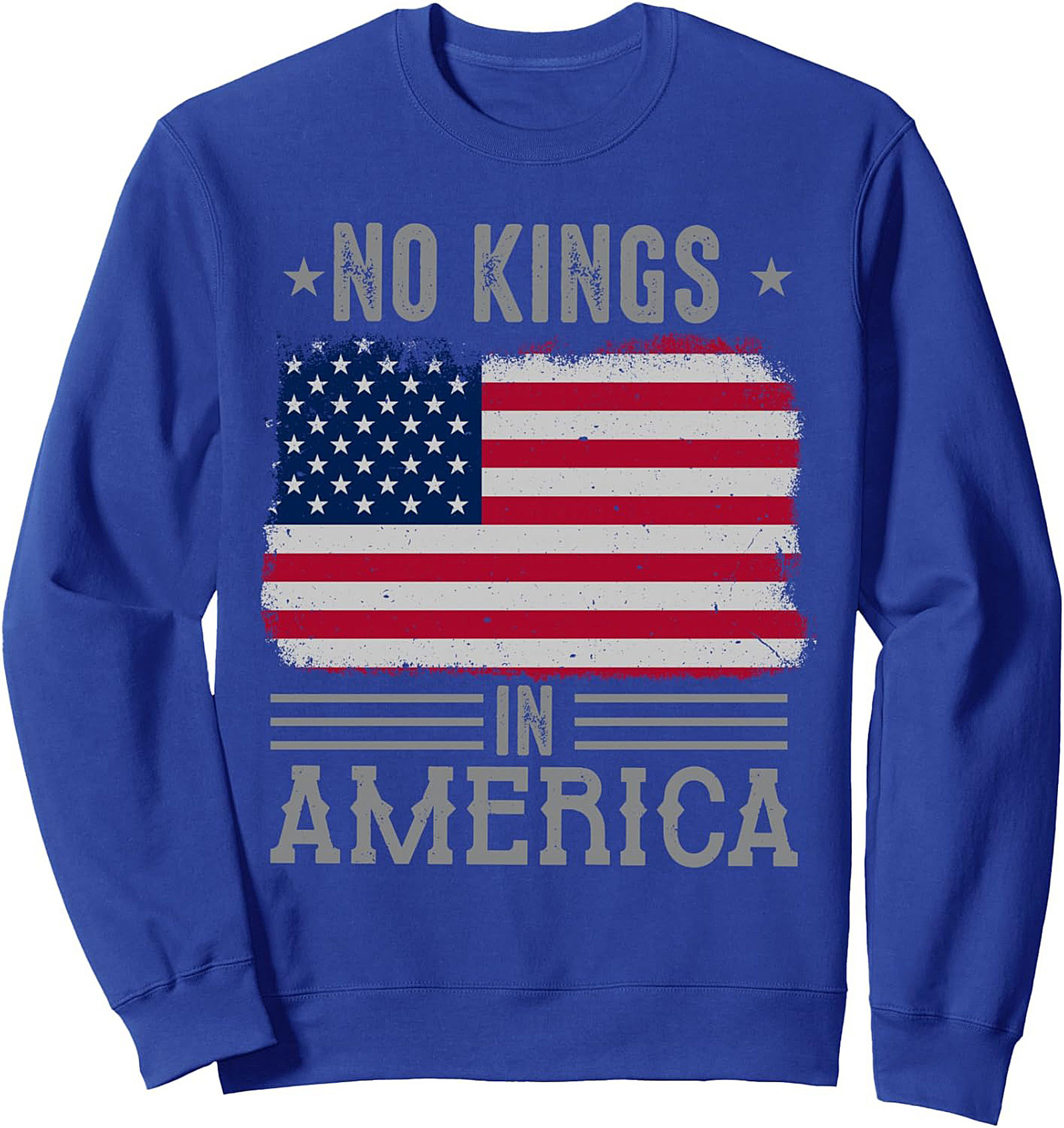 No Kings In America Graphic Sweatshirt | Patriotic Crewneck