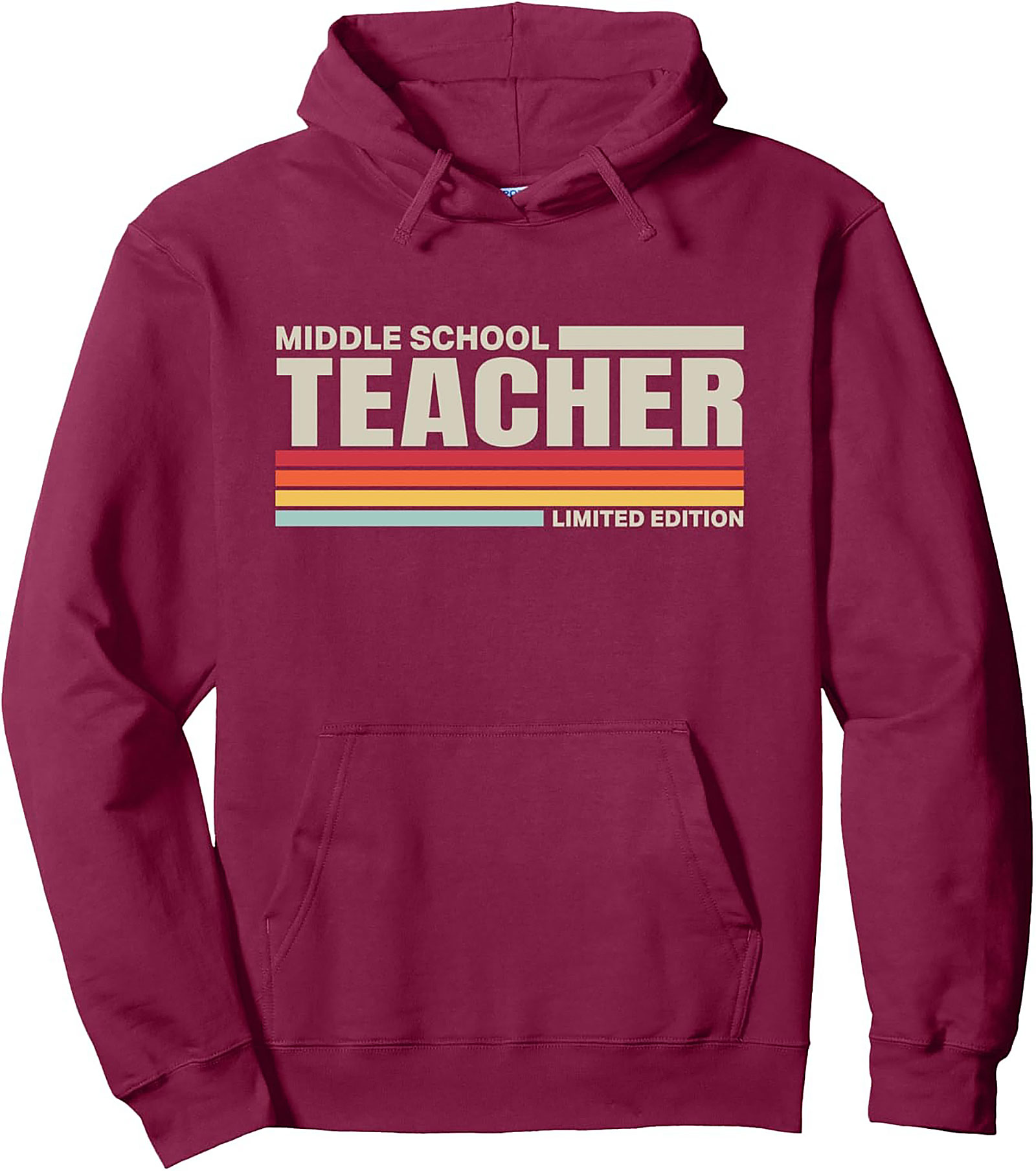 Middle School Teacher Retro Limited Edition Pullover Hoodie