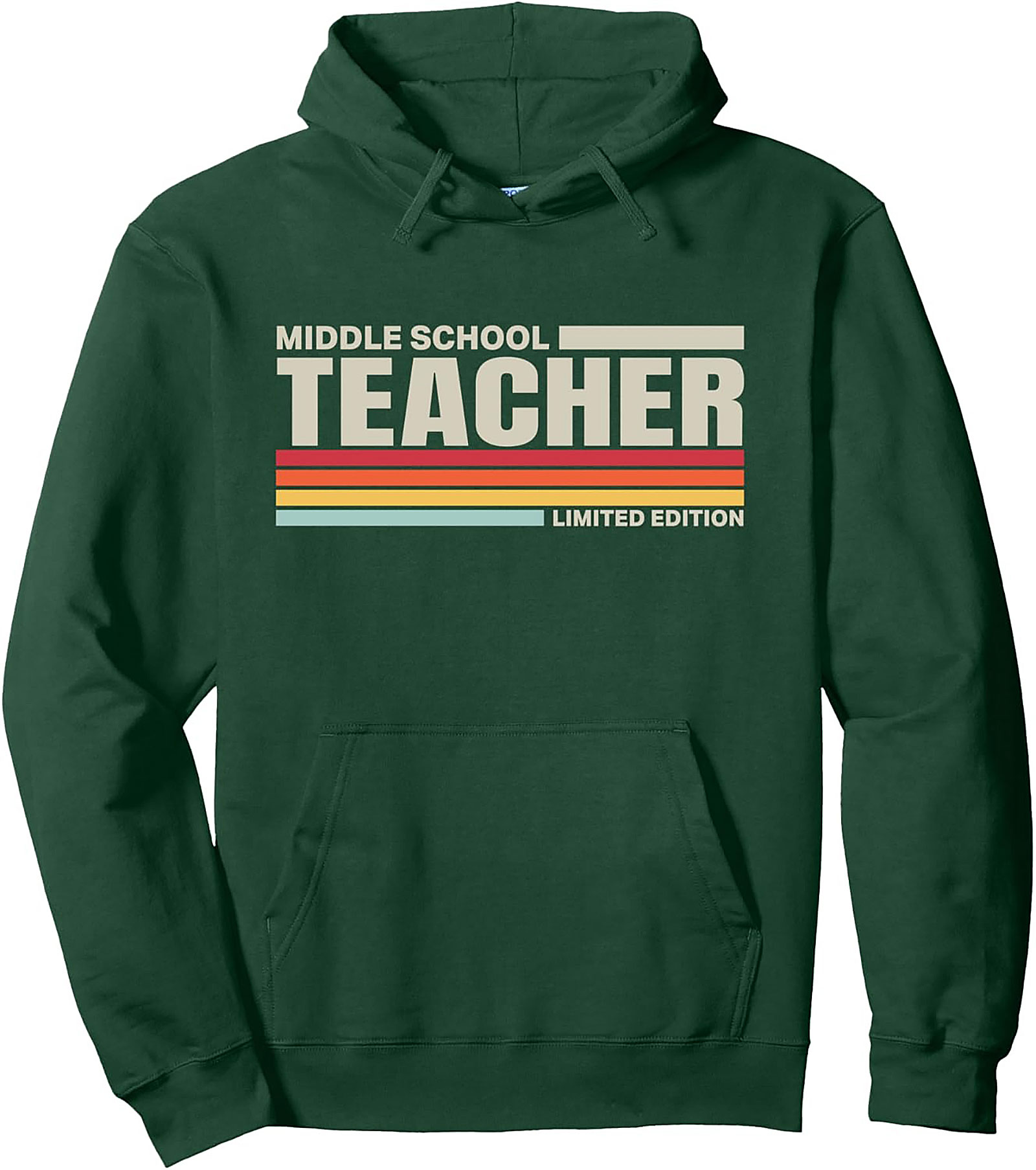 Middle School Teacher Retro Limited Edition Pullover Hoodie