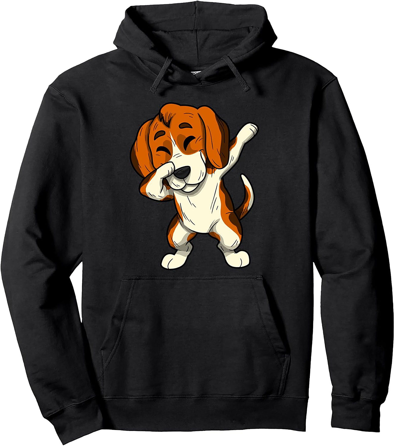 The Dabbing Beagle Pullover Hoodie: Funny Dog Graphic Unisex Fit