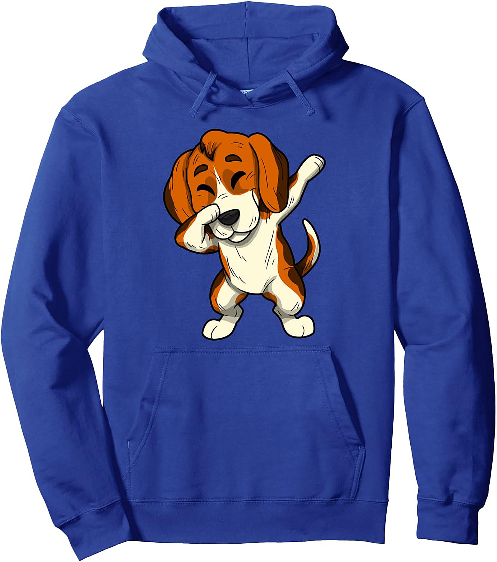 The Dabbing Beagle Pullover Hoodie: Funny Dog Graphic Unisex Fit