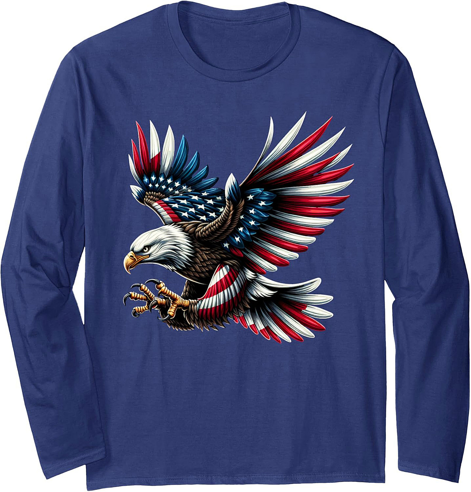 Patriotic Eagle Crewneck Sweatshirt | American Flag Pullover