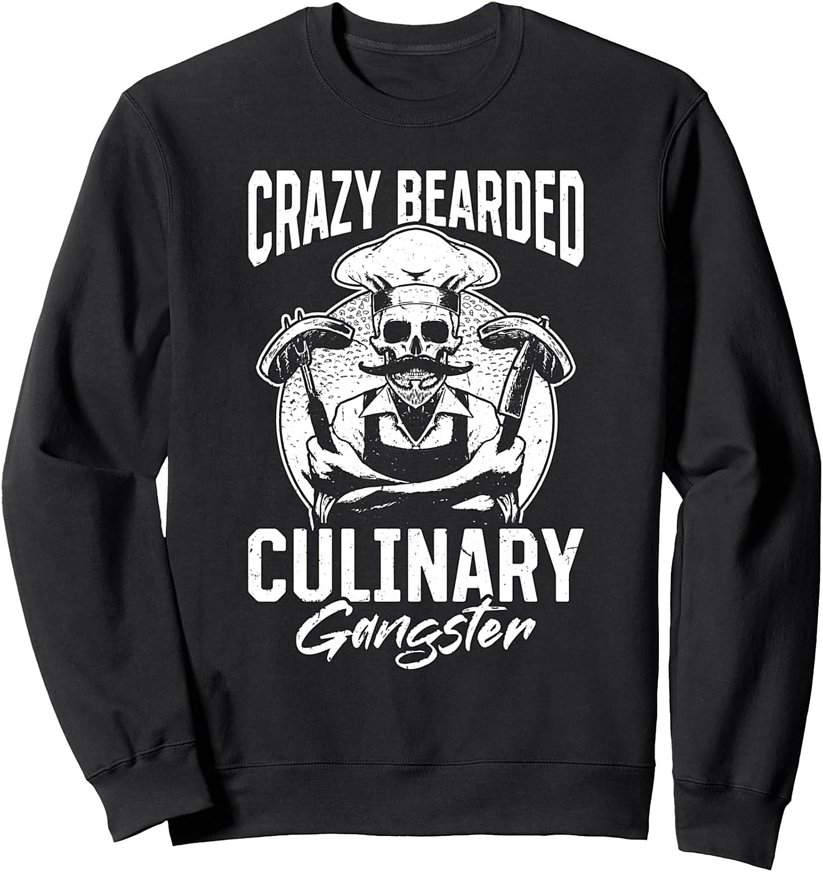 Crazy Bearded Culinary Gangster T-shirt Funny Chef Tee