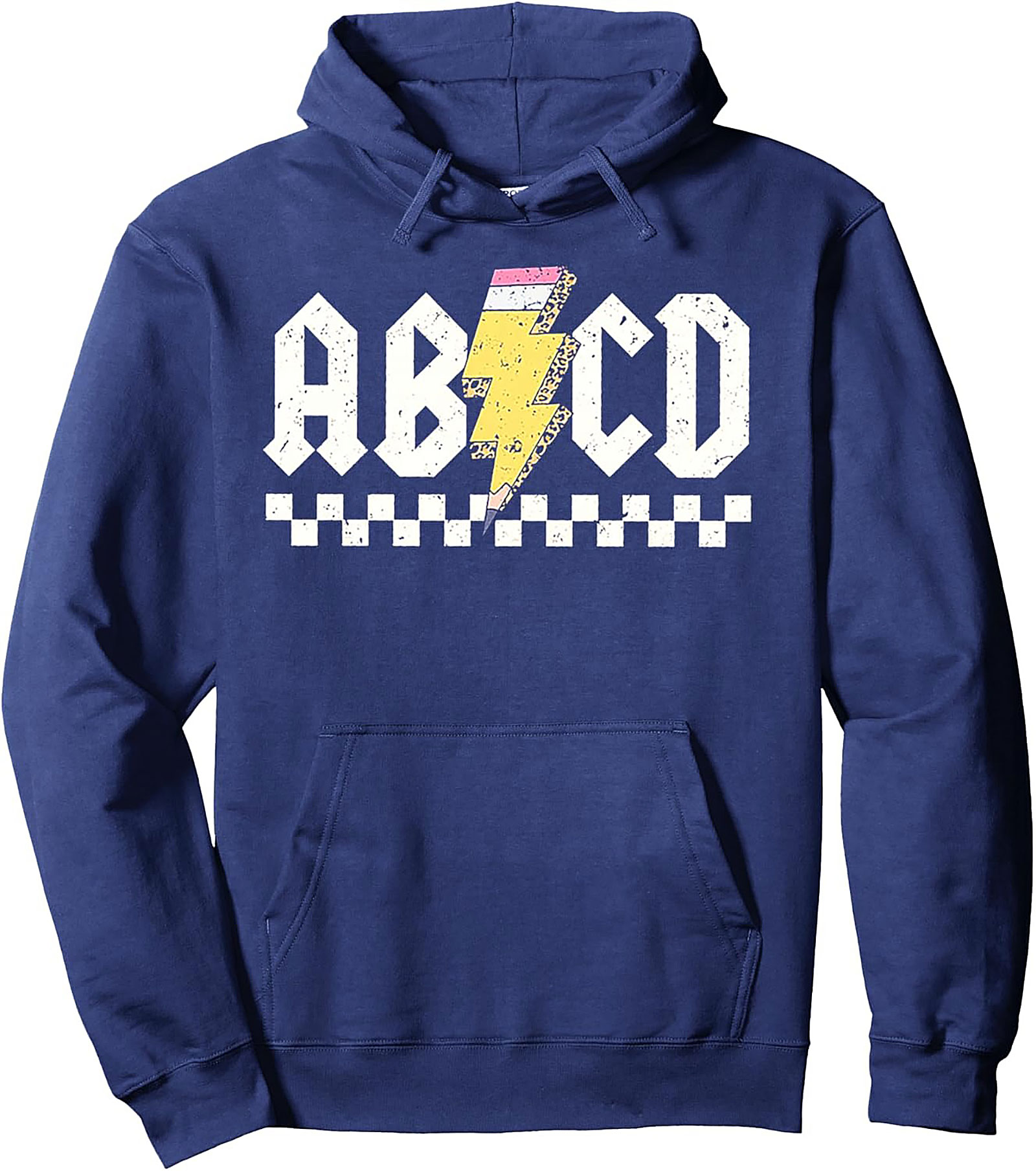Rock and Roll Teacher Graphic Hoodie ABCD Pullover