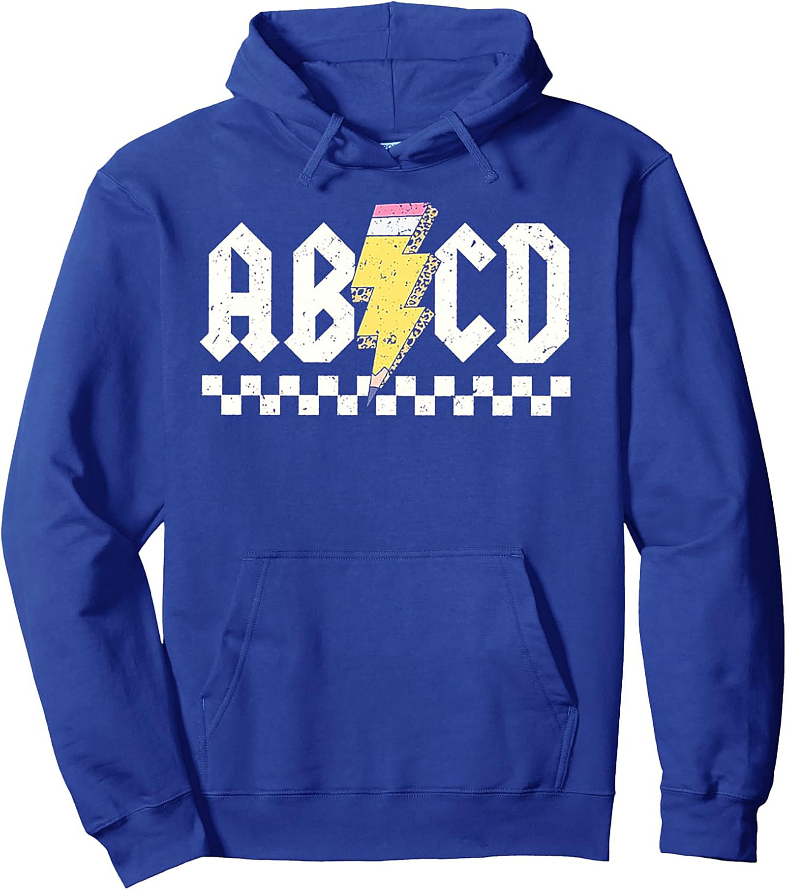 Rock and Roll Teacher Graphic Hoodie ABCD Pullover