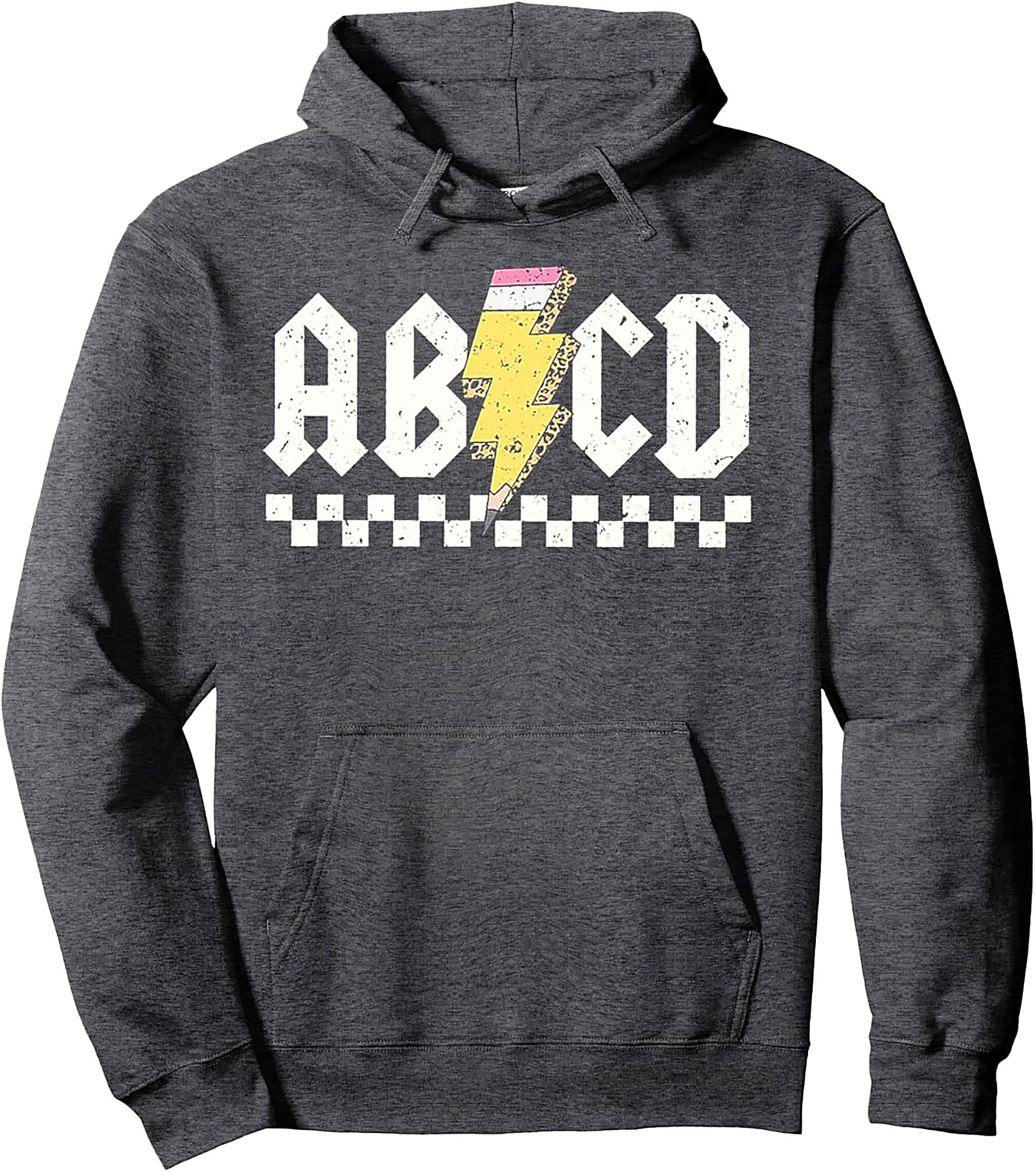 Rock and Roll Teacher Graphic Hoodie ABCD Pullover