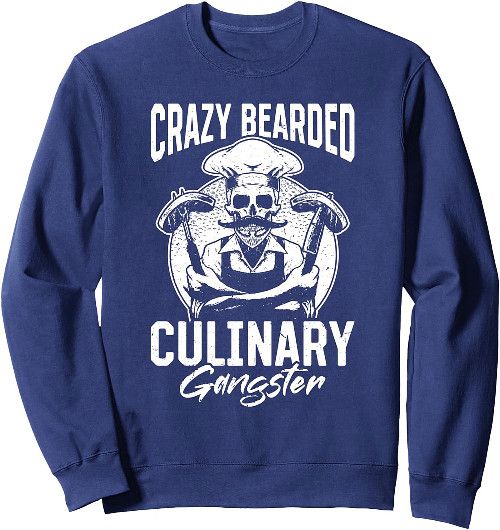 Crazy Bearded Culinary Gangster T-shirt Funny Chef Tee