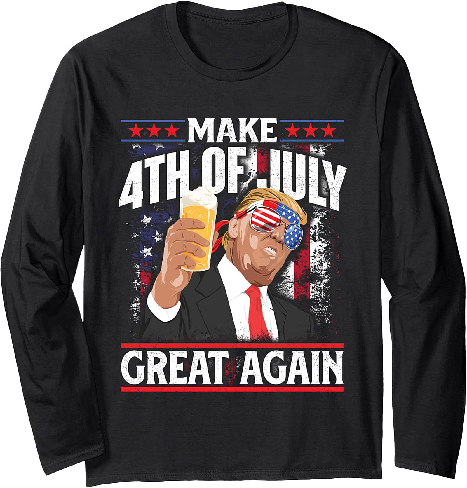 Trump 4th of July Graphic Sweatshirt | Patriotic Pullover