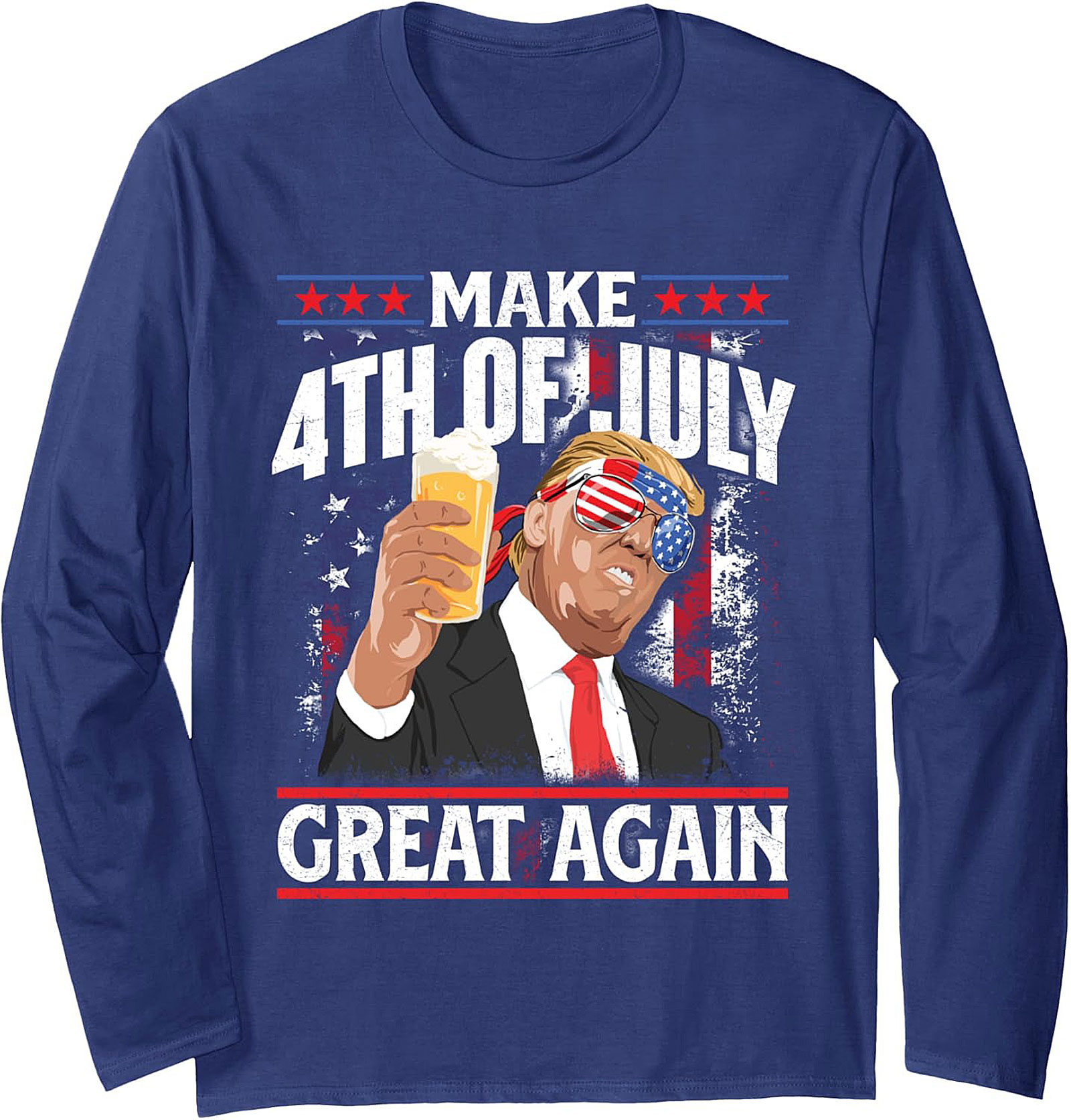 Trump 4th of July Graphic Sweatshirt | Patriotic Pullover